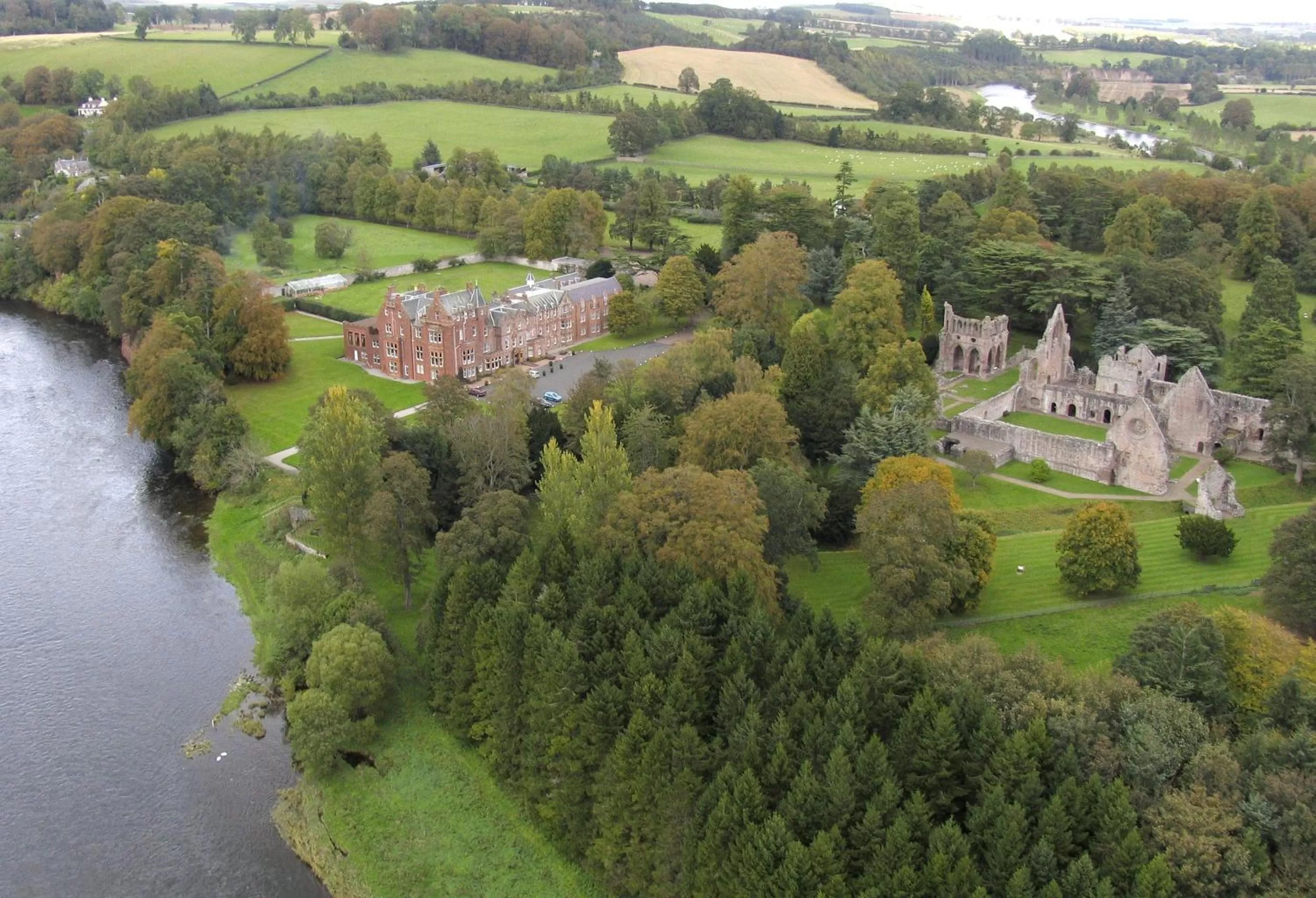 Bird's eye view in Dryburgh Abbey Hotel