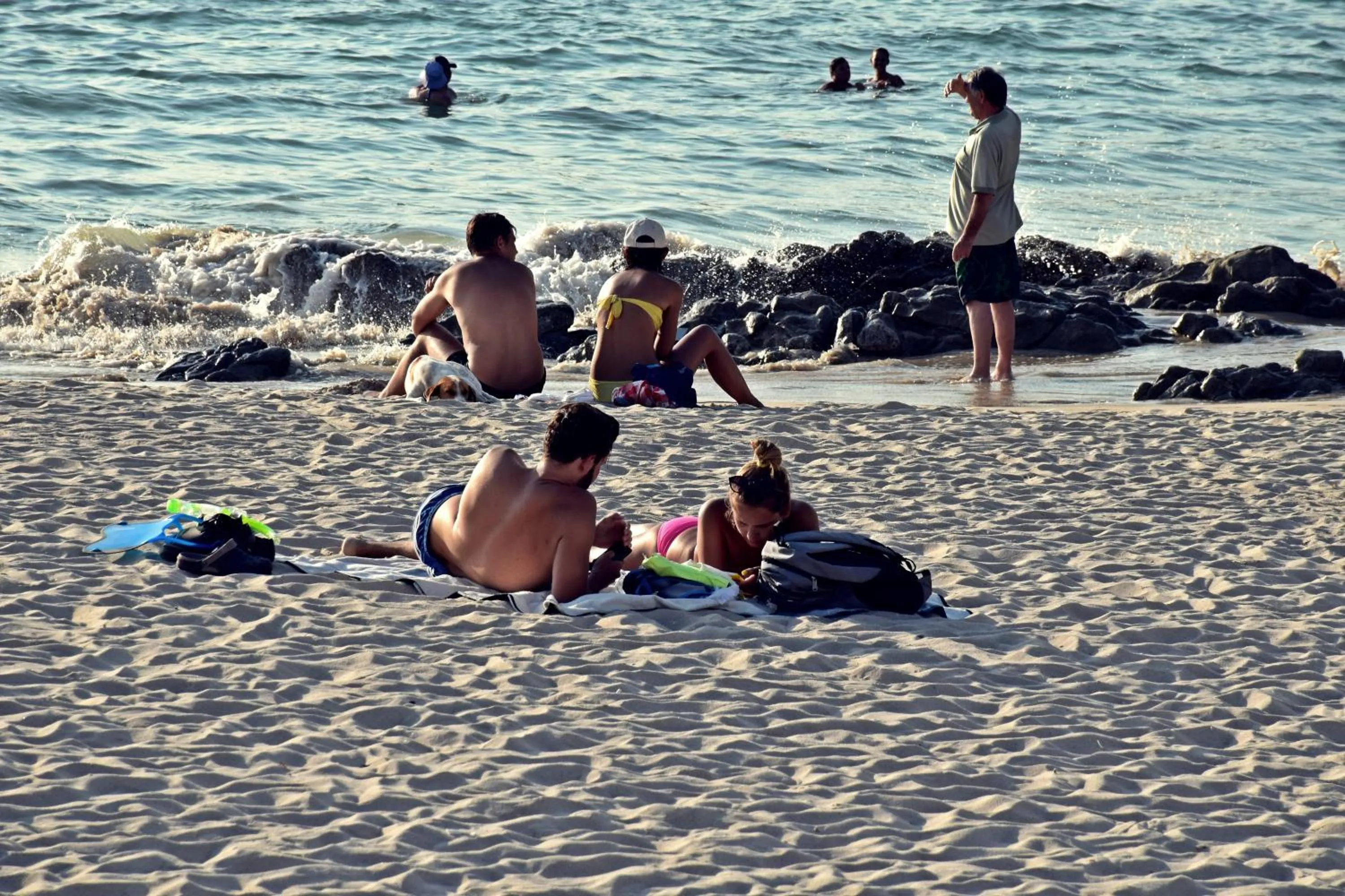 Beach in Ocean and Ole Patong