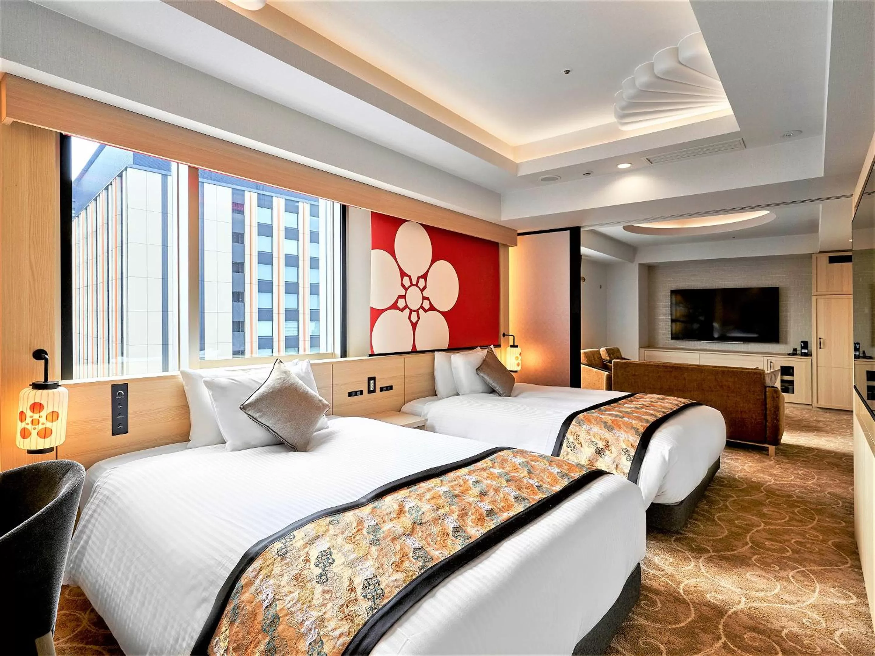 Photo of the whole room, Bed in Daiwa Roynet Hotel KANAZAWA-MIYABI