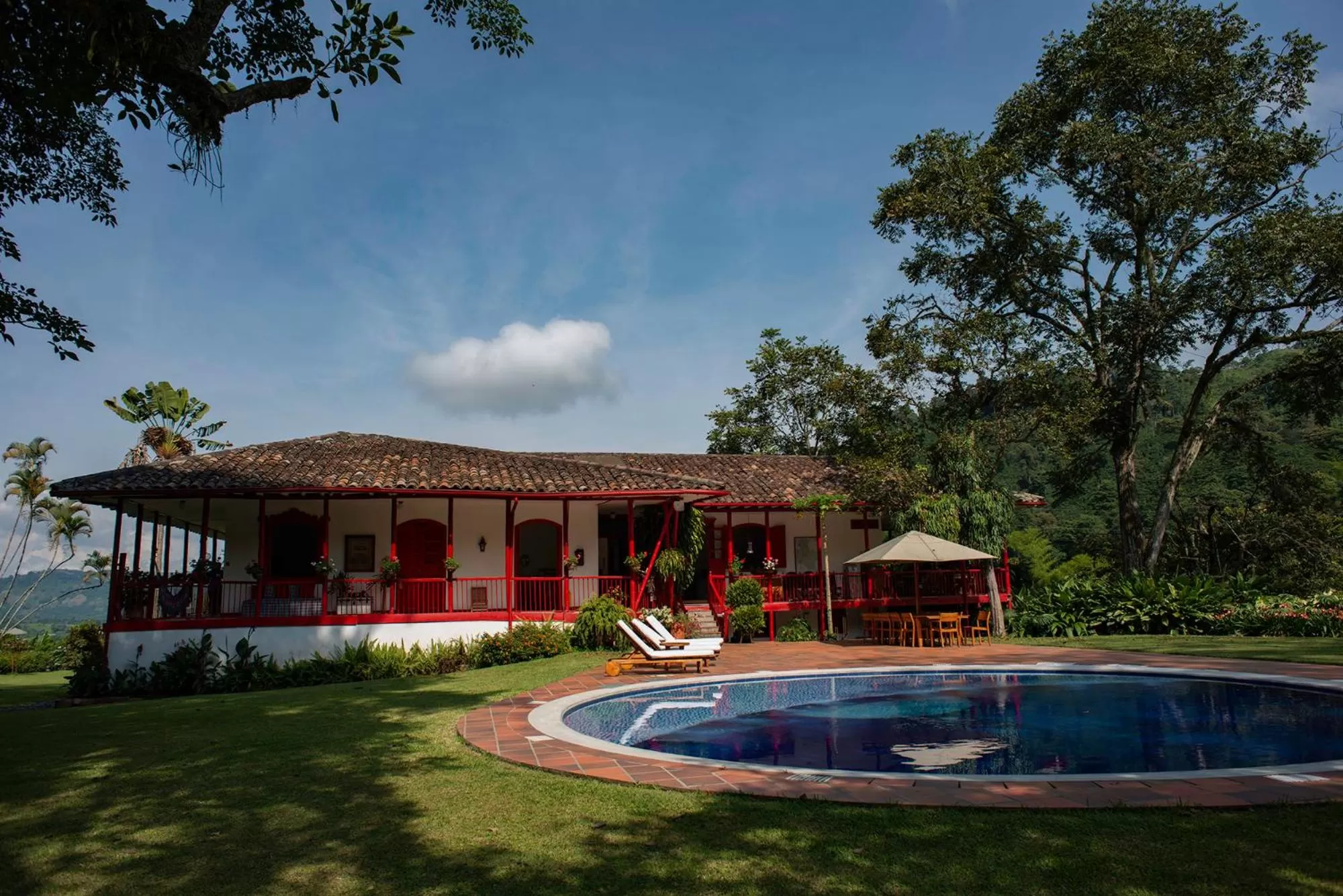 Property building, Swimming Pool in Hacienda Venecia Coffee Farm Hotel