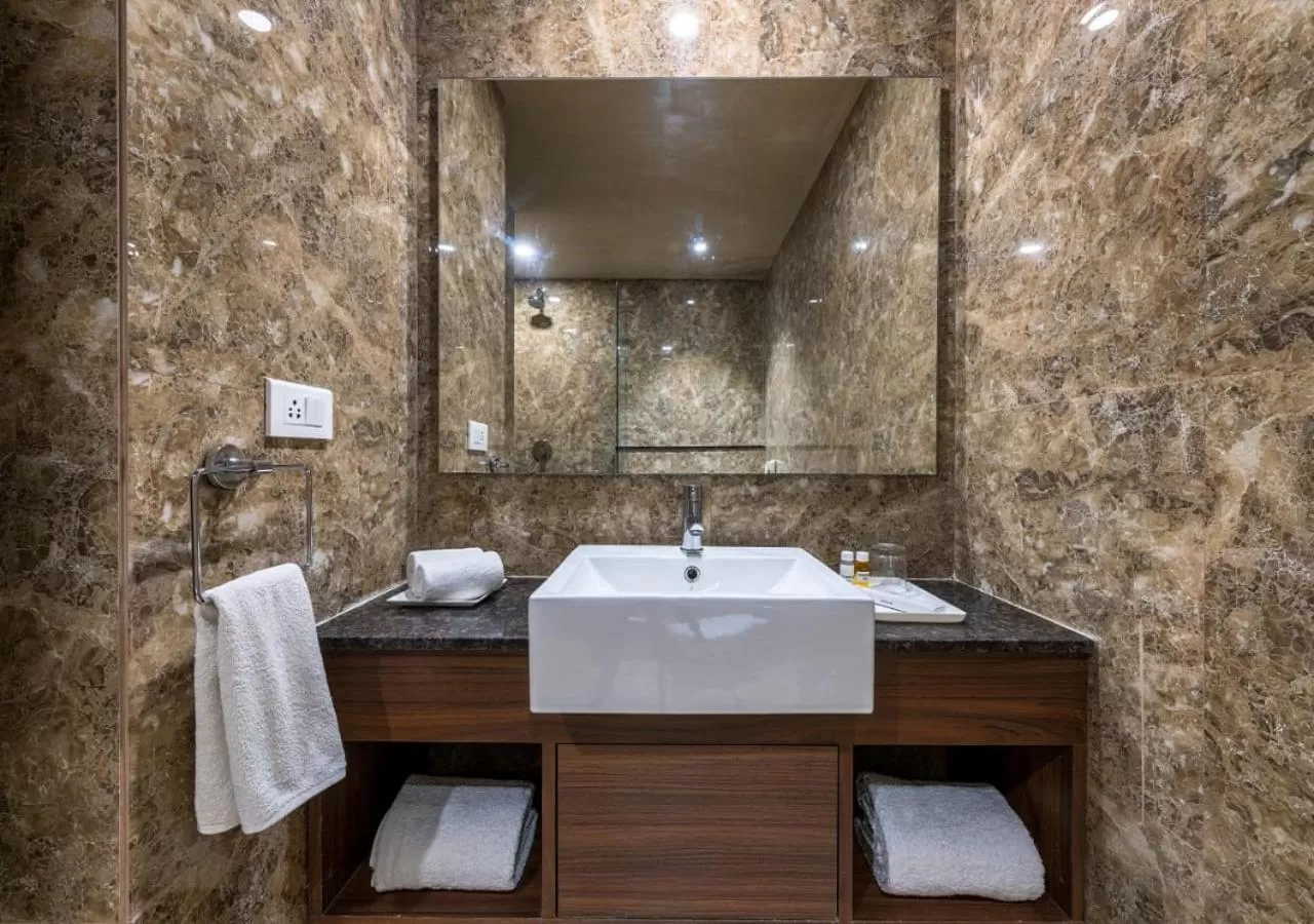 Bathroom in Hotel Cachar Club
