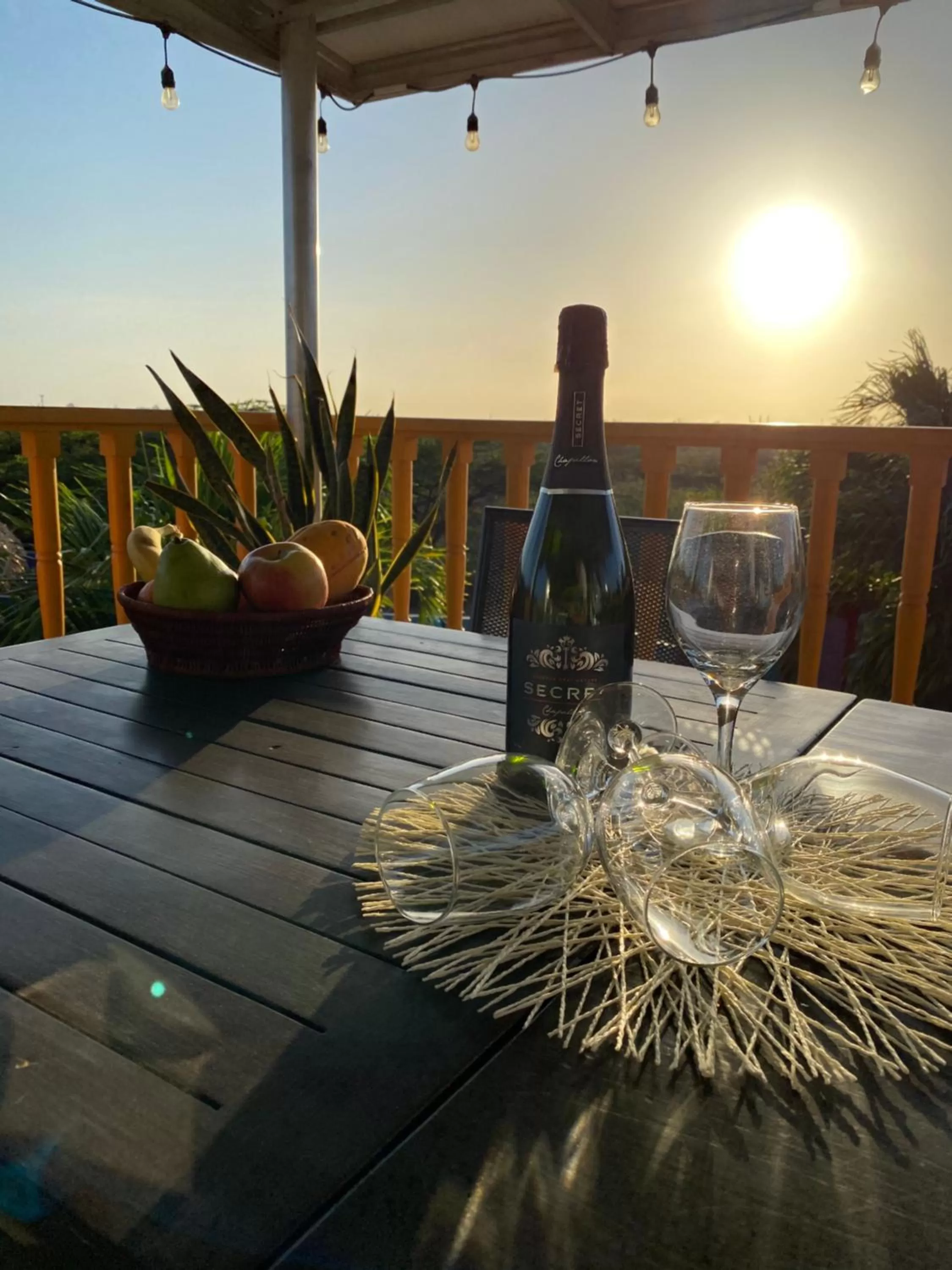 Garden view in La Felicidad