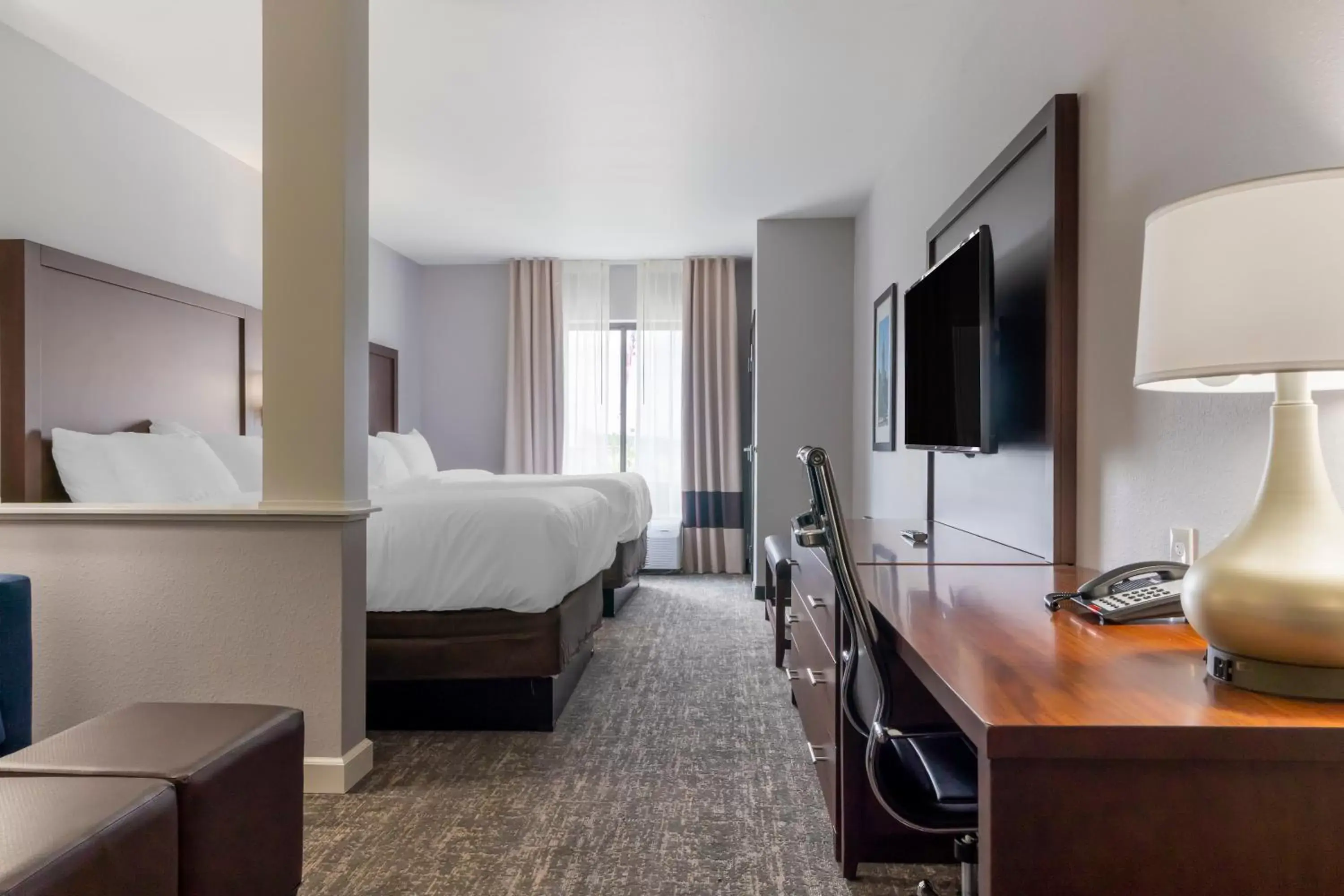 One Room Suite with Two Queen Beds and Sofa bed - Non Smoking in Comfort Suites One Room Suite with Two Queen Beds and Sofa bed - Non Smoking in Comfort Suites