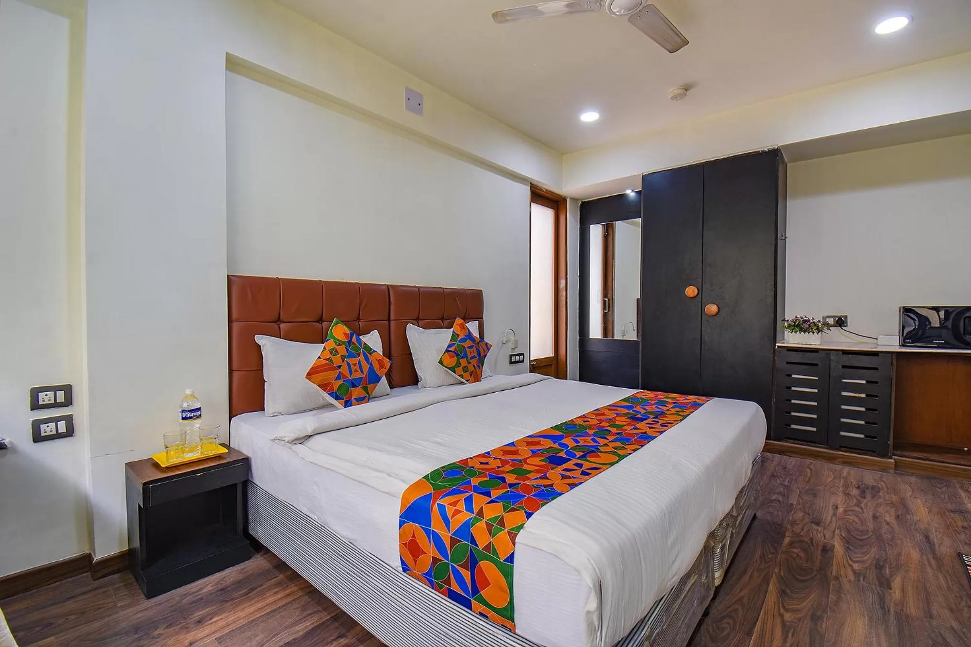 Bed in FabHotel SR Wakad - Nr Mall of Millenium