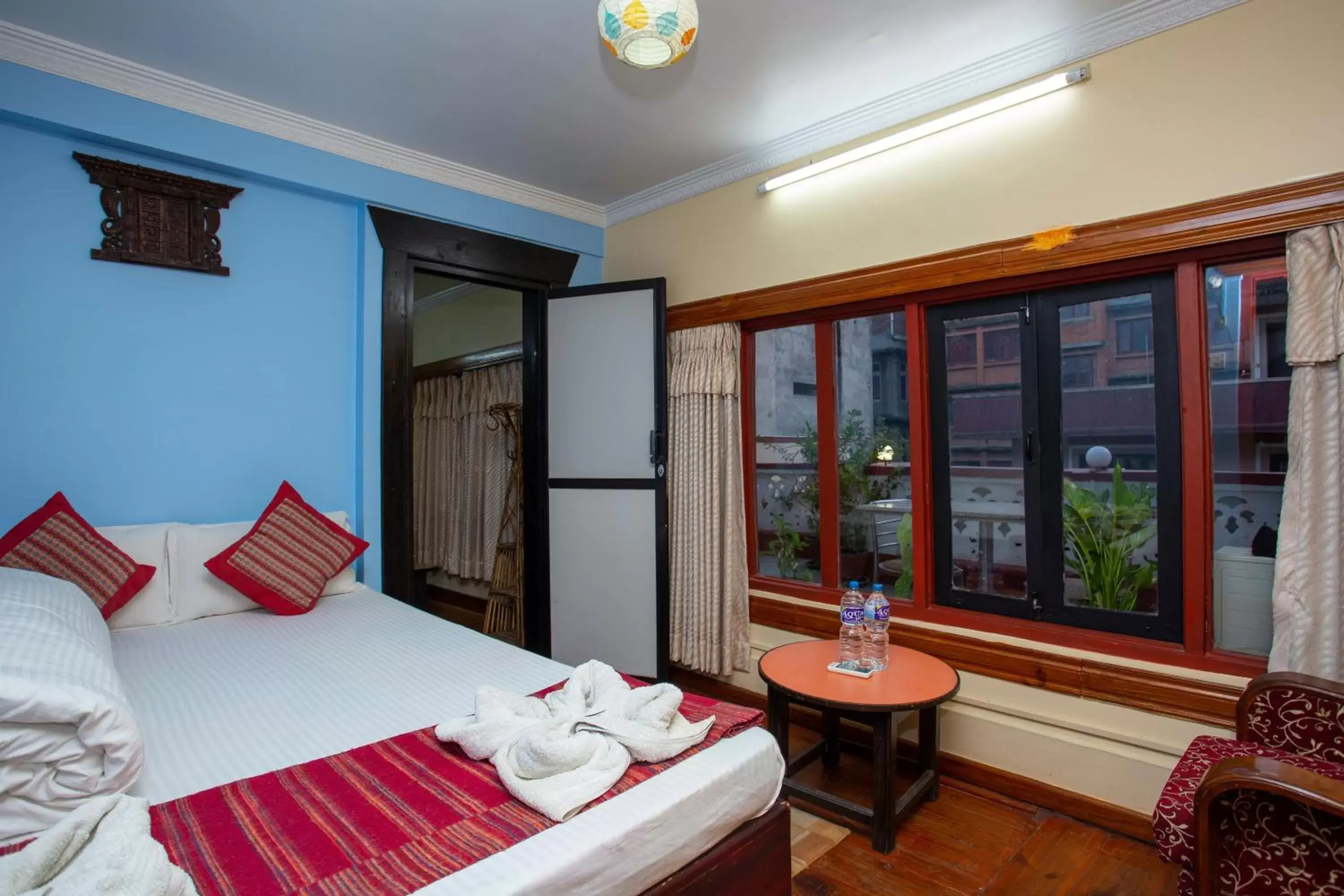 Deluxe Double or Twin Room with Garden View in Kathmandu Boutique Hotel Deluxe Double or Twin Room with Garden View in Kathmandu Boutique Hotel