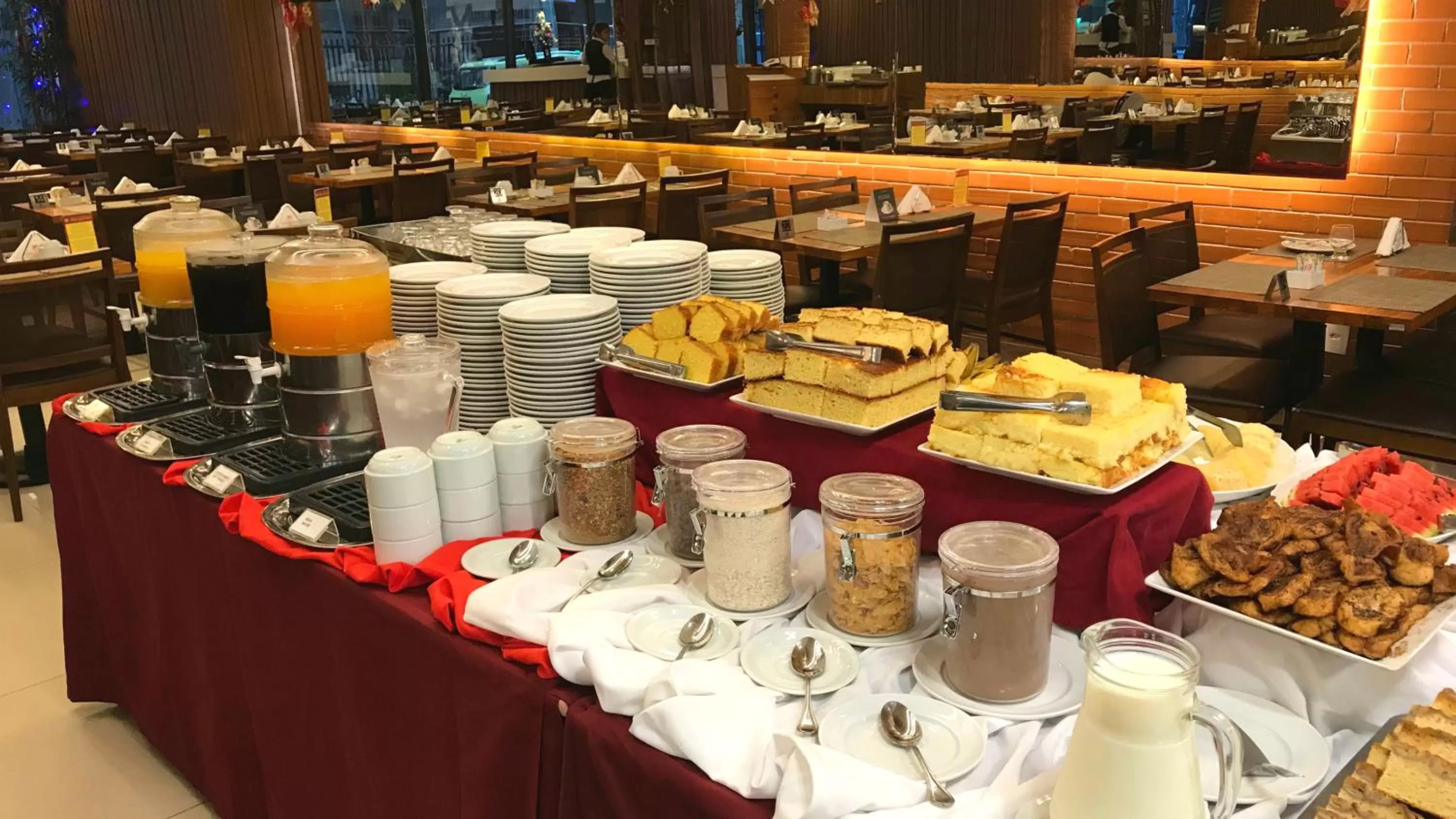 Buffet breakfast in Hotel Atlântico Rio