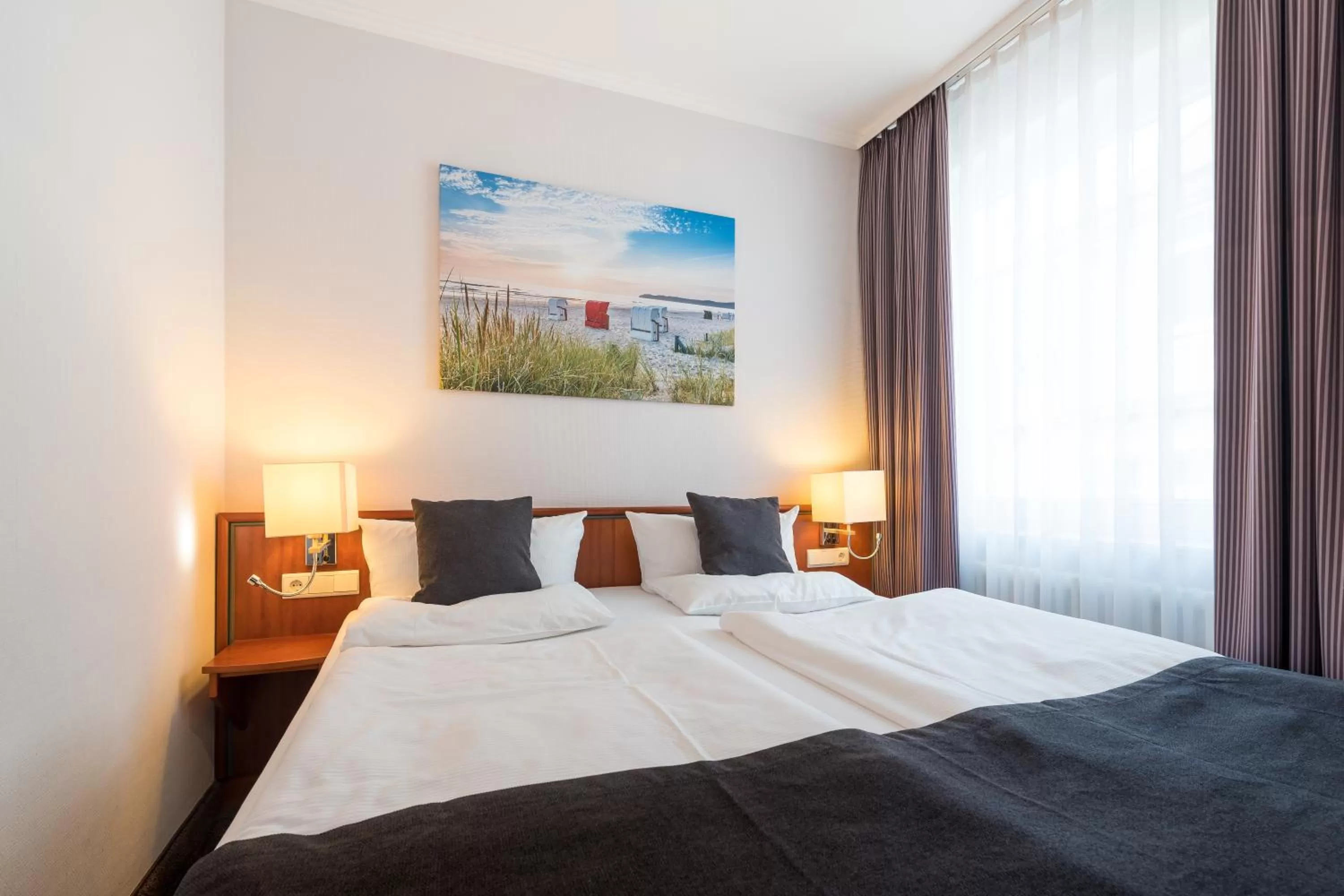 Bed in Hotel Villa Belvedere