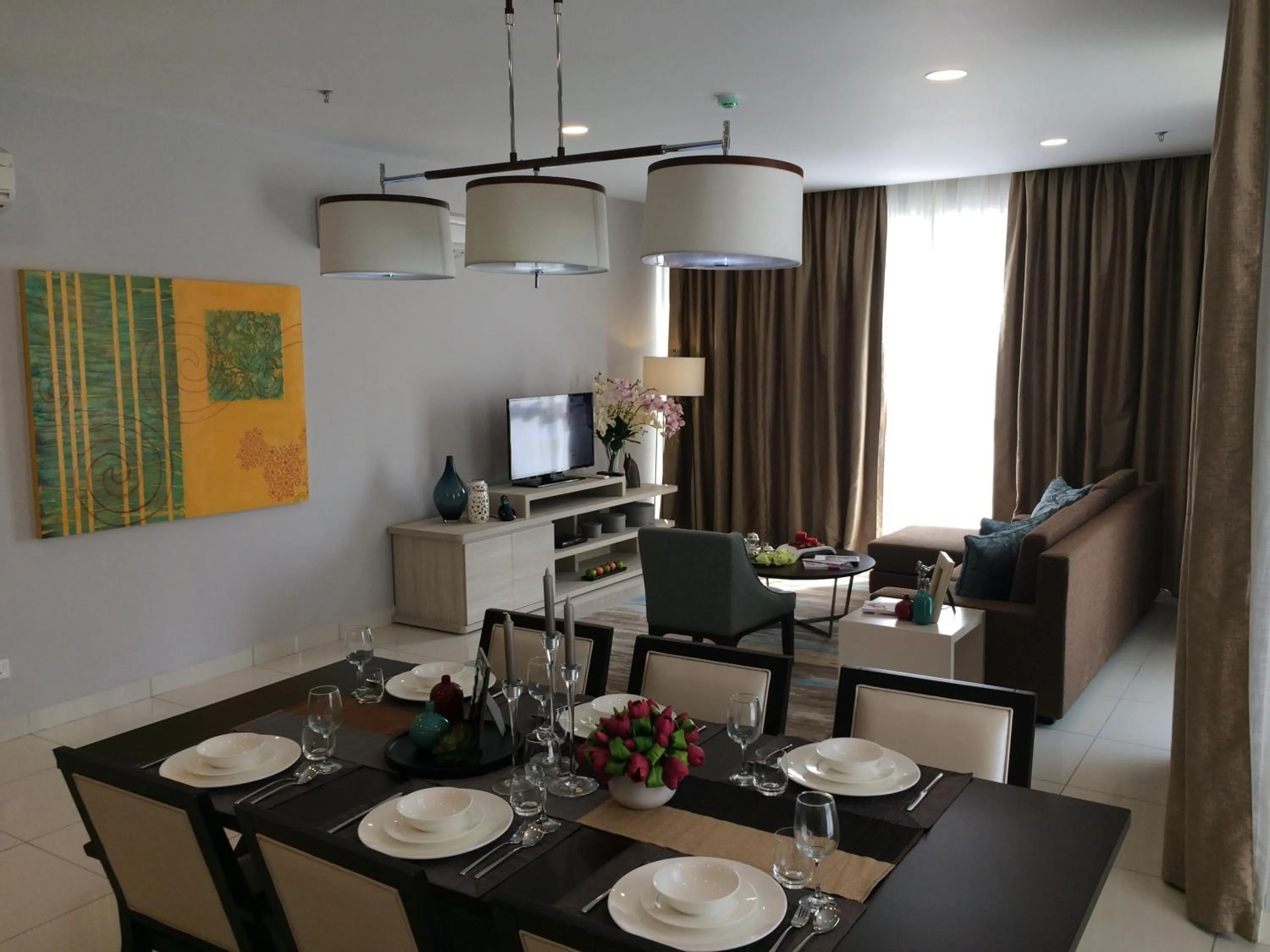 Dining area in Trinidad Suites Johor, Trademark Collection by Wyndham