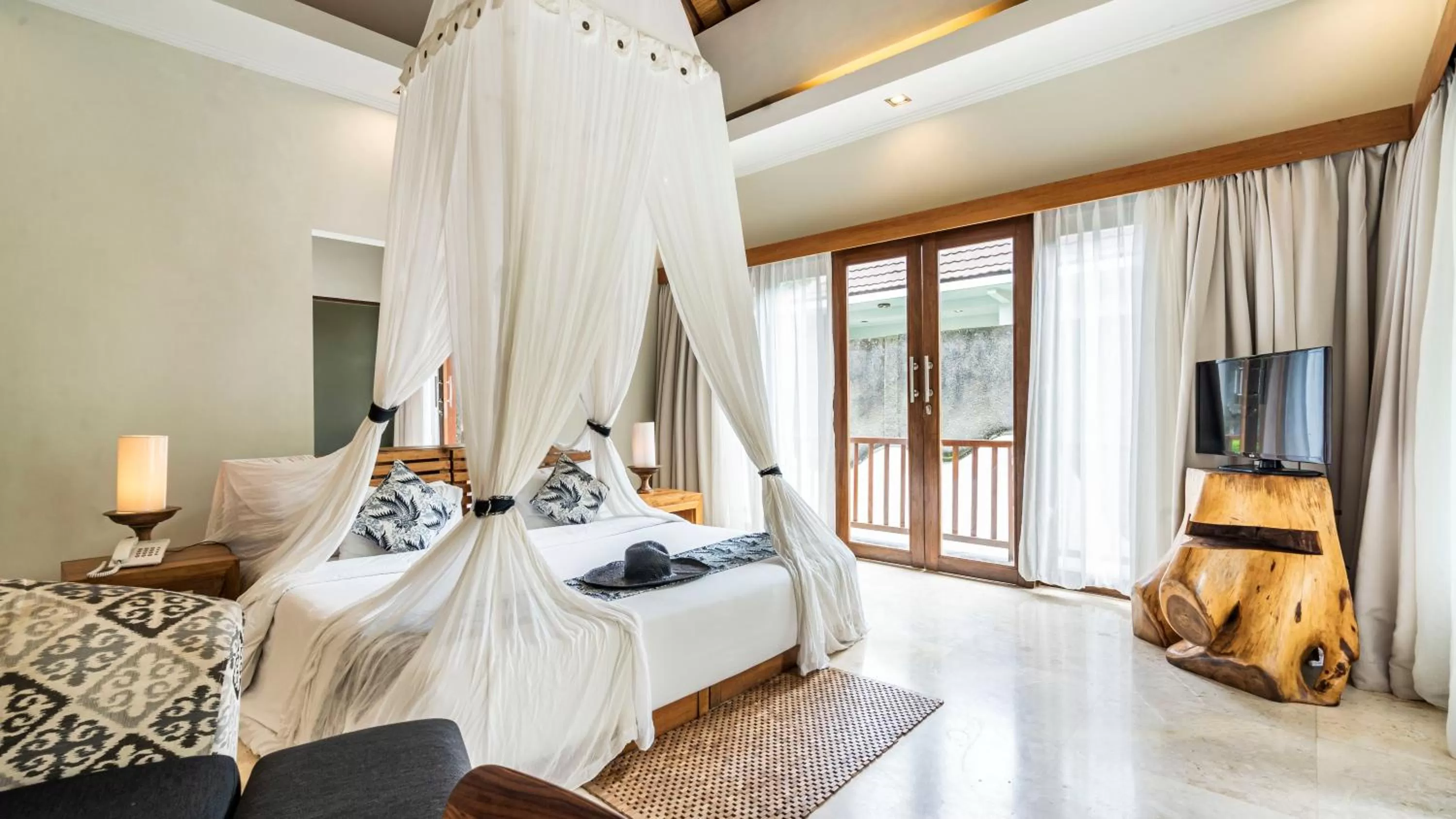 Bed in KajaNe Mua at Ubud Bali