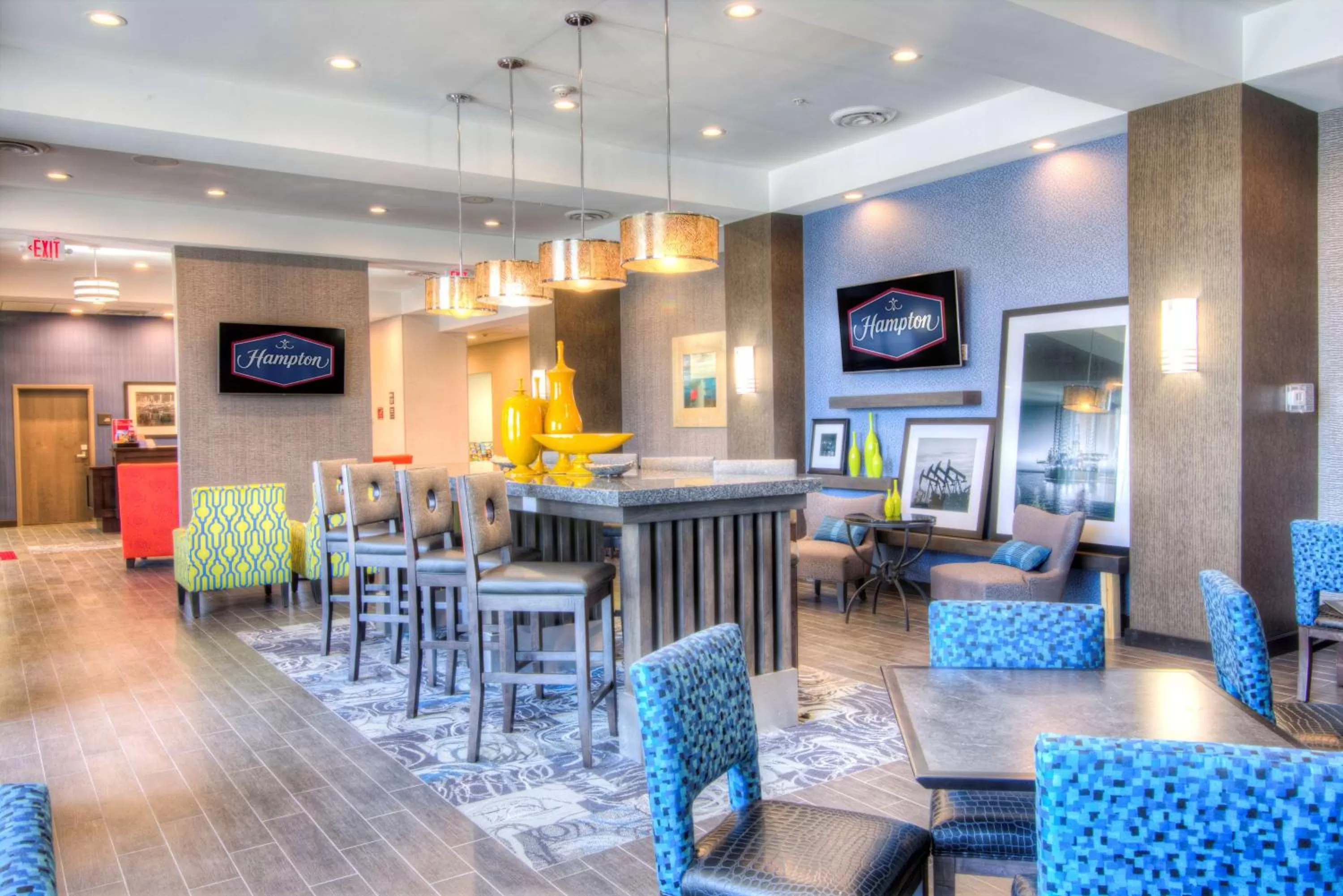 Lobby or reception in Hampton Inn Houston I-10 East, TX