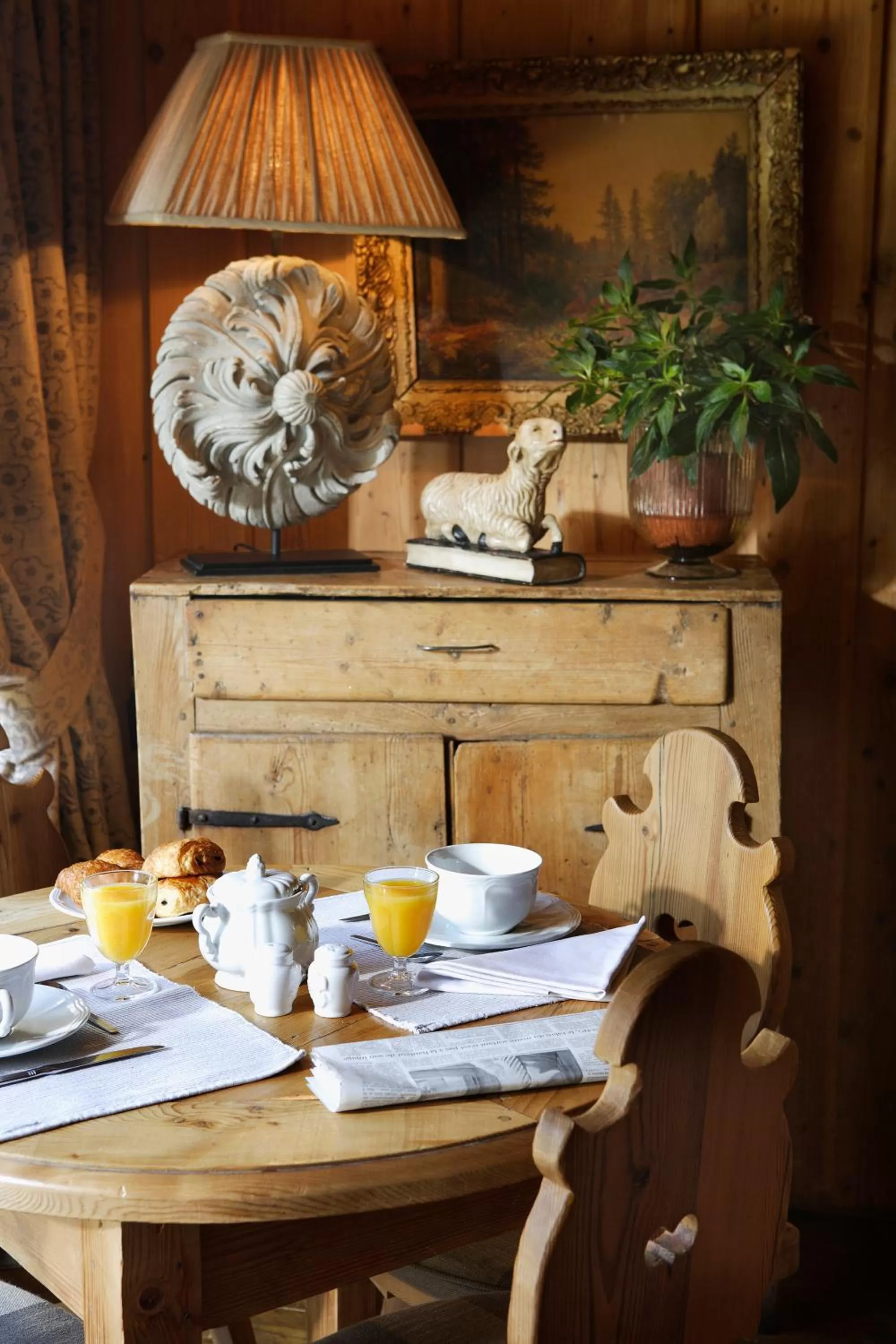 Restaurant/places to eat in Hotel Mont Blanc Megève