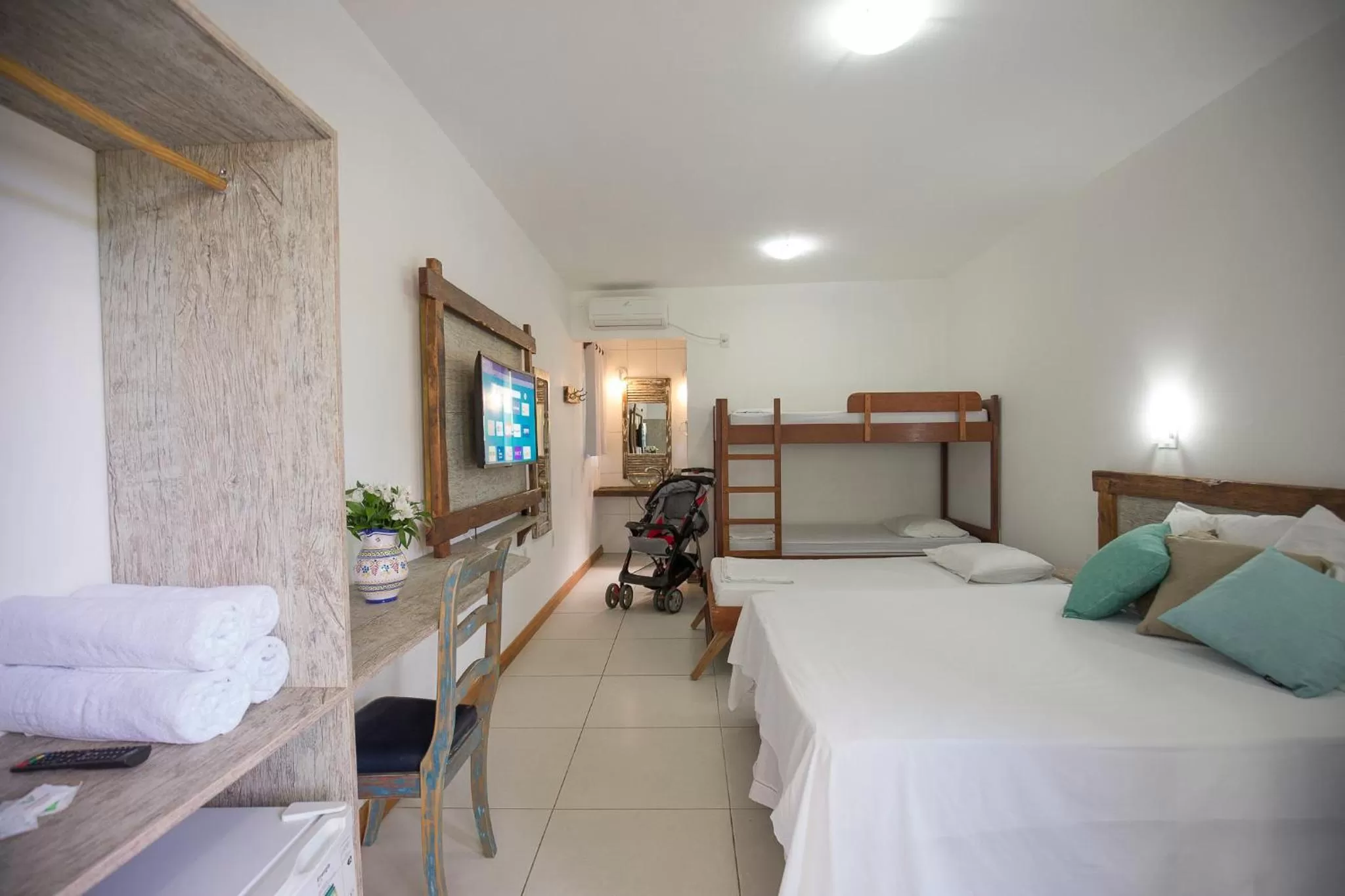 Bed in Hotel Chácara das Flores