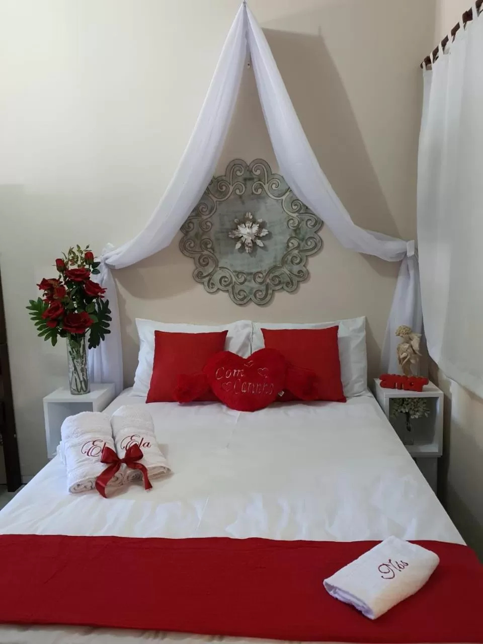 Bed in Pousada Dois Rios