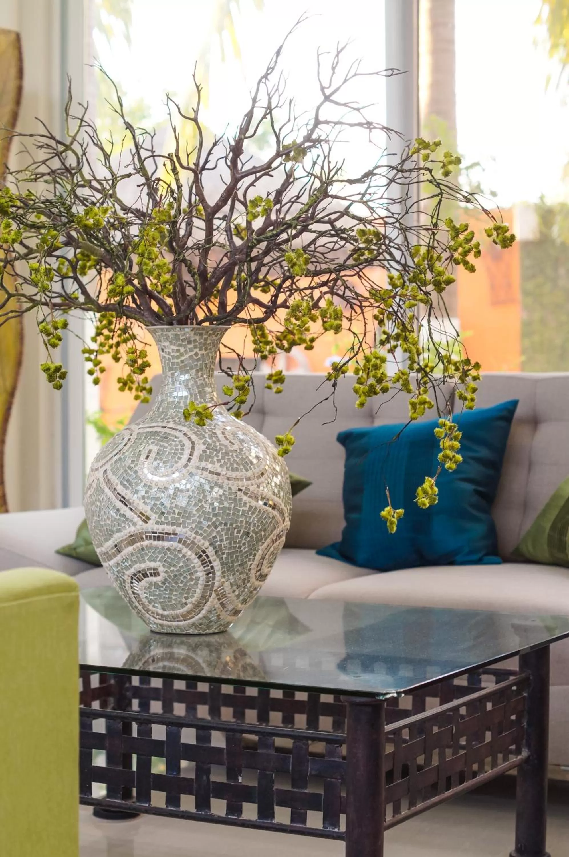 Seating area in Casa Xcanatun