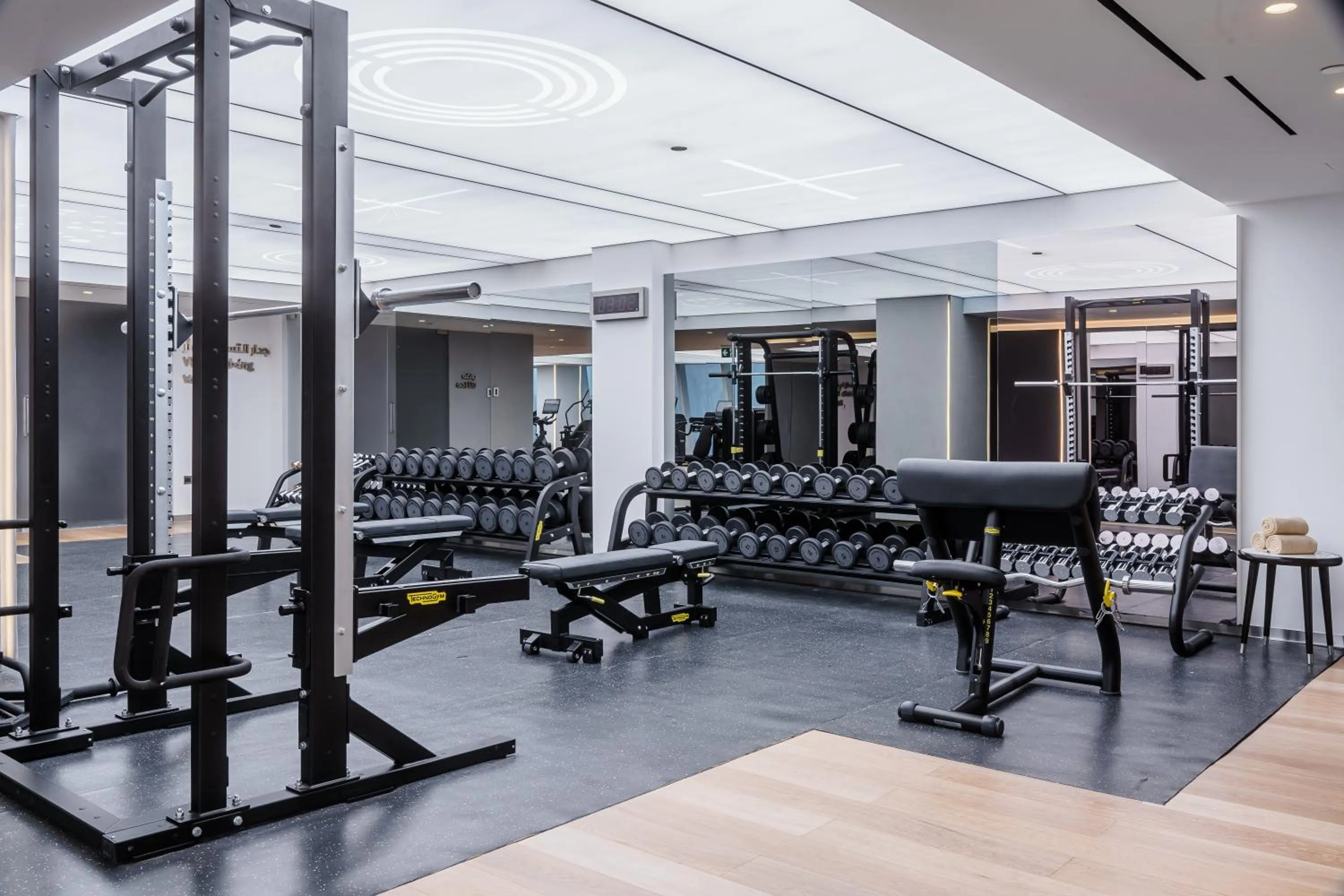 Fitness centre/facilities in Fairmont Doha