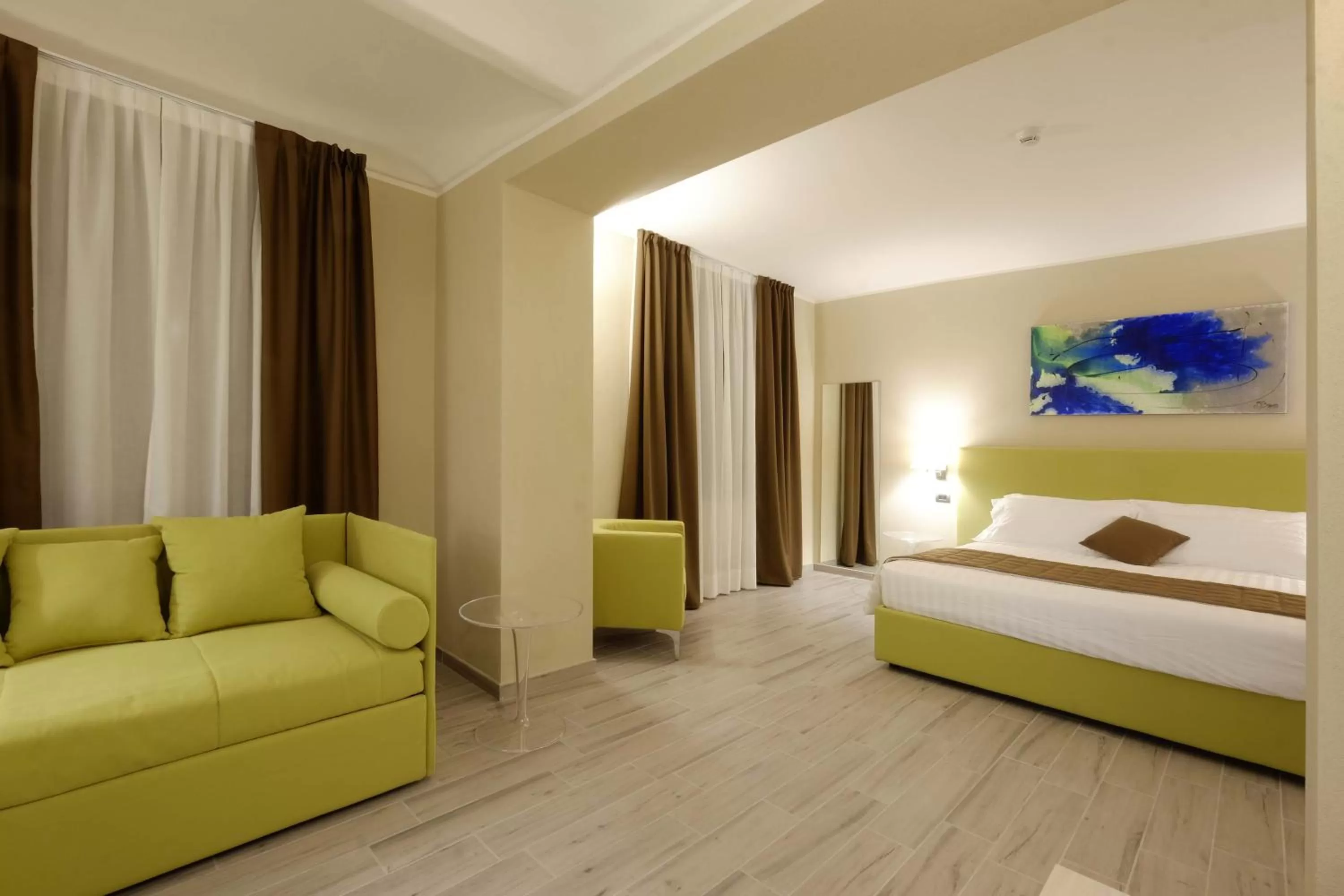 Living room, Bed in SPA Roero Relax Resort