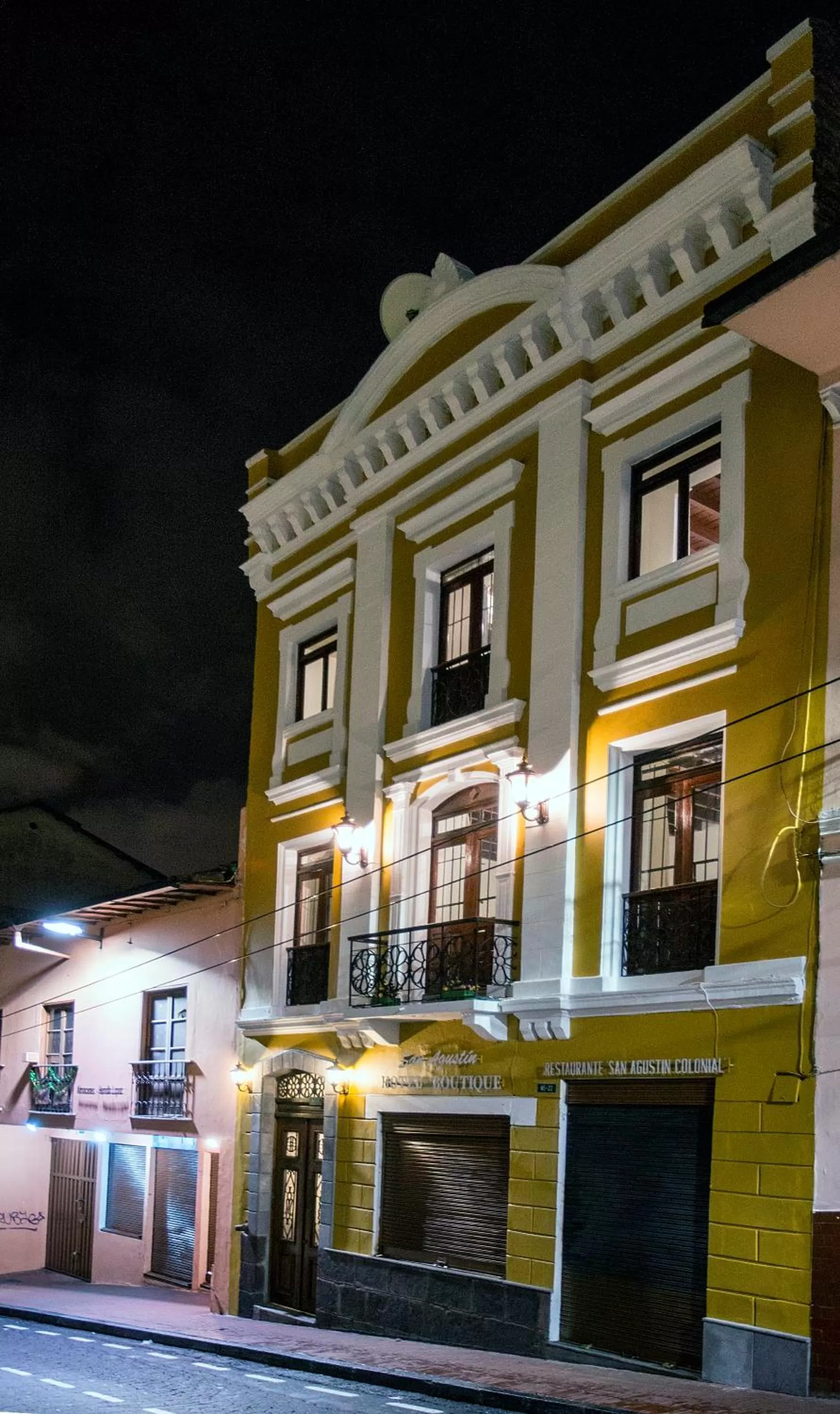 Facade/entrance in Hotel Colonial San Agustin