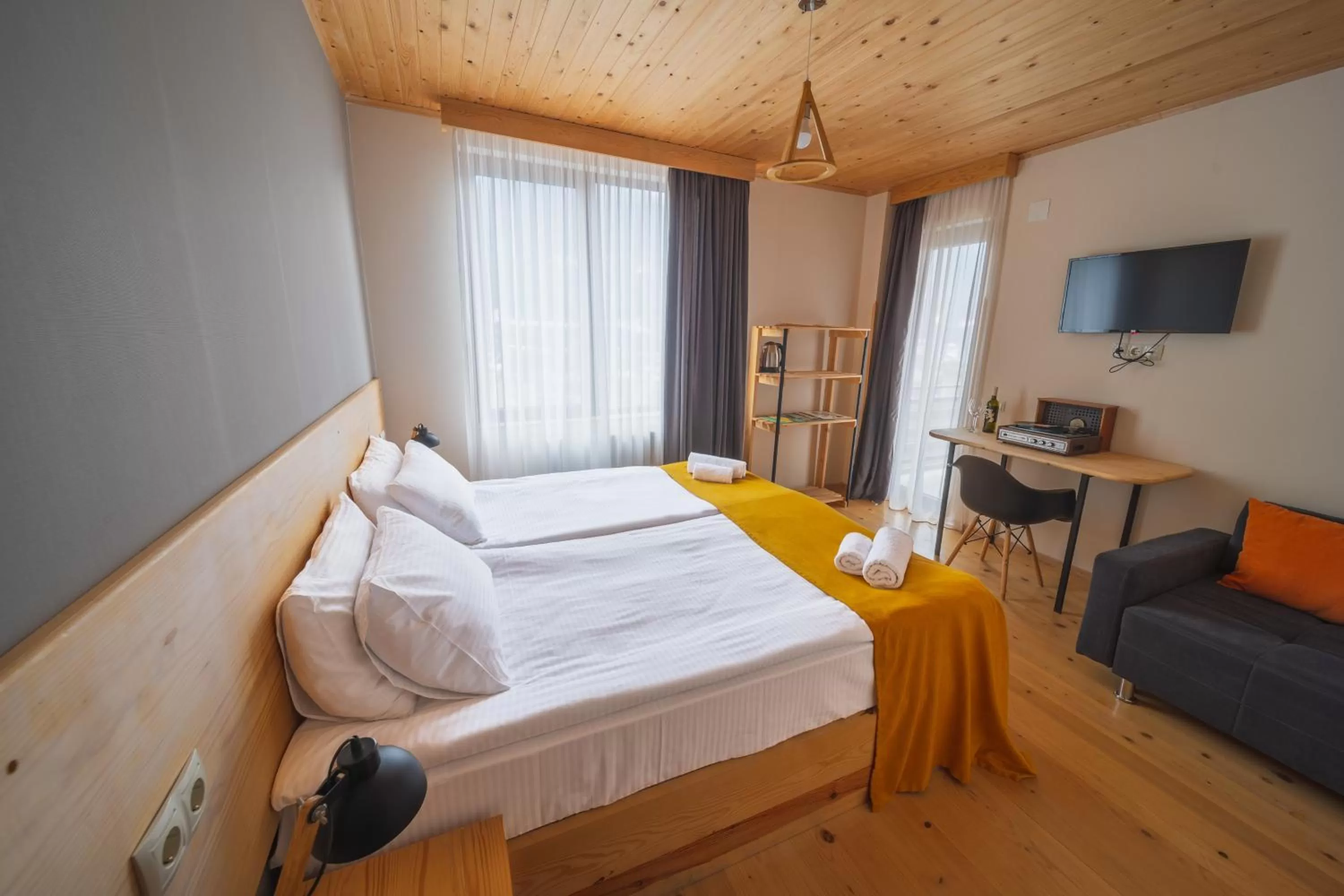 Photo of the whole room, Bed in Hotel Old House Mestia