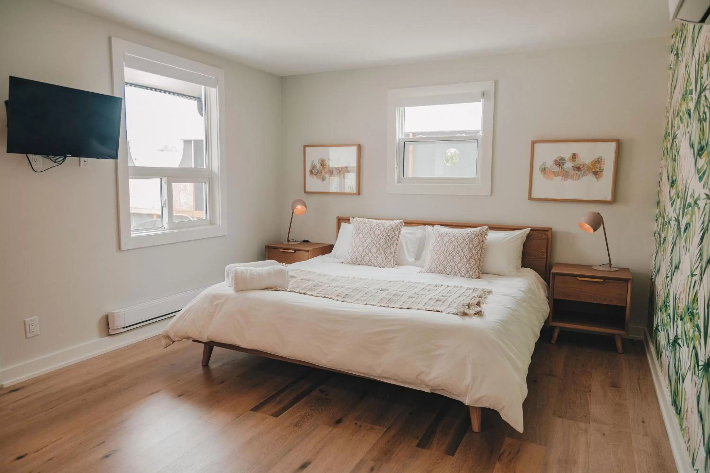 Bed in Penny's Motel