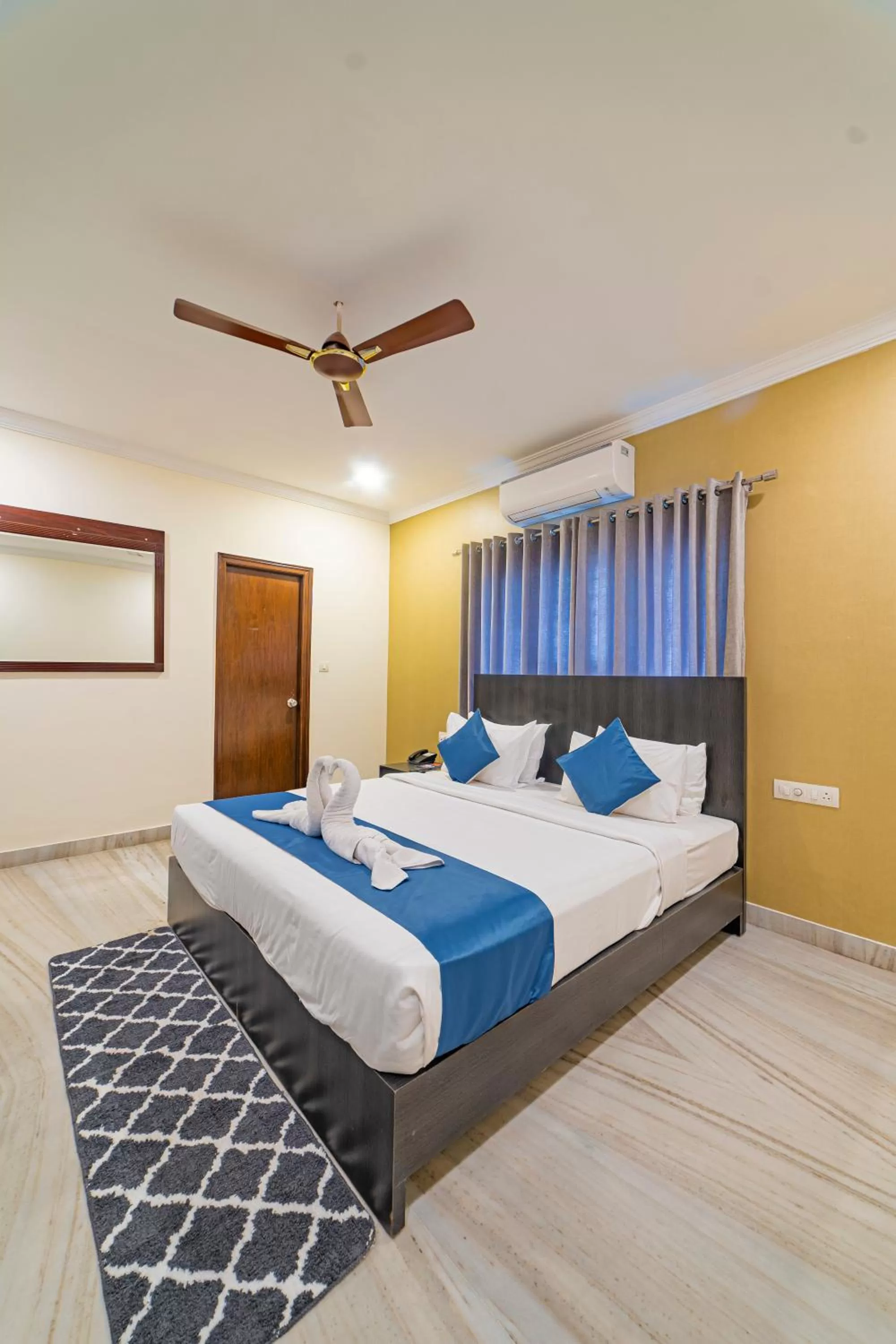 Bed in Hotel Athome & Serviced Apartments by Deccan Serai Hotels