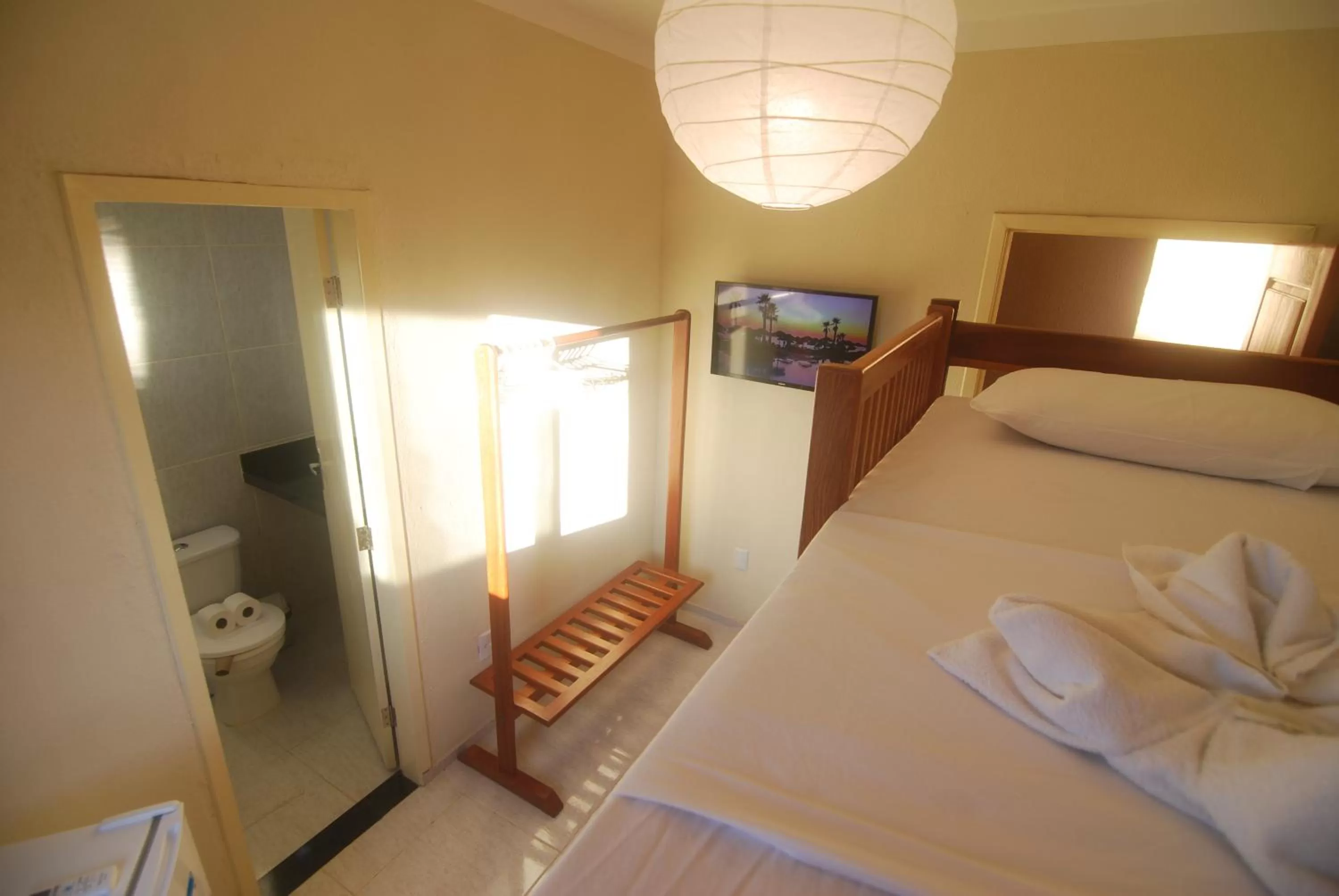 Bed in Refúgio Pousada Fortaleza