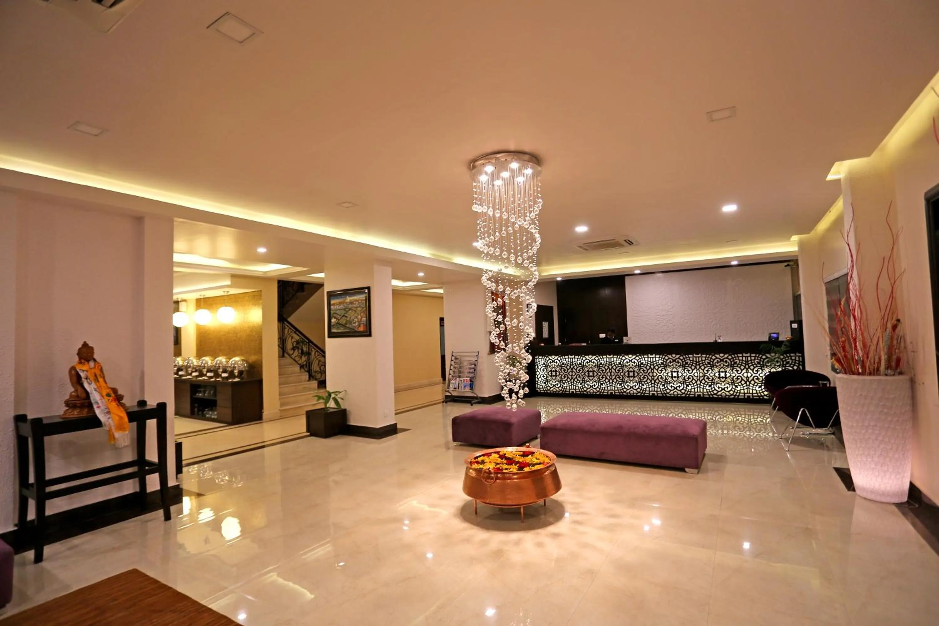 Lobby or reception in Hotel Harmika