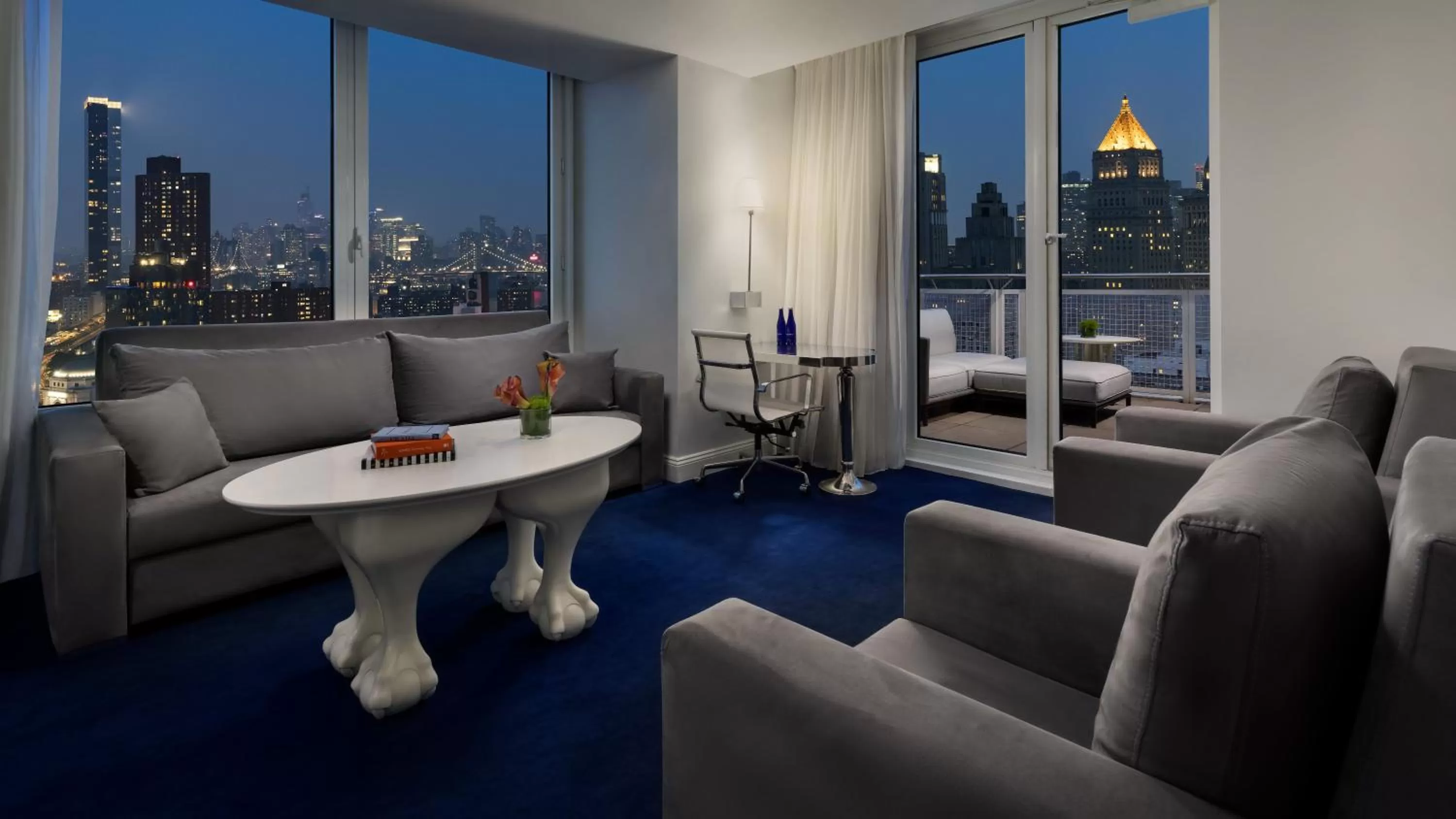 Seating area in NoMo SoHo