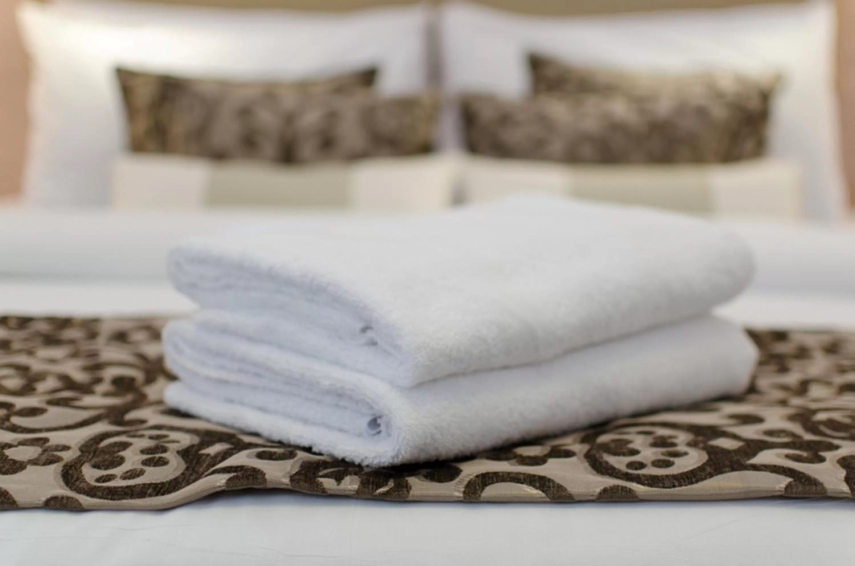 Decorative detail, Bed in Toledo Amman Hotel