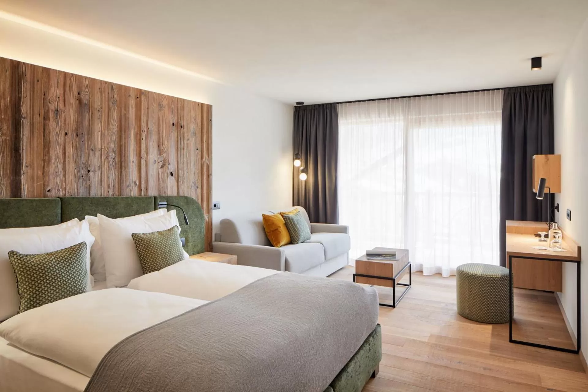 Bed in Hotel Marmolada