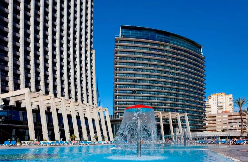 Swimming pool in Gran Hotel Bali & Spa