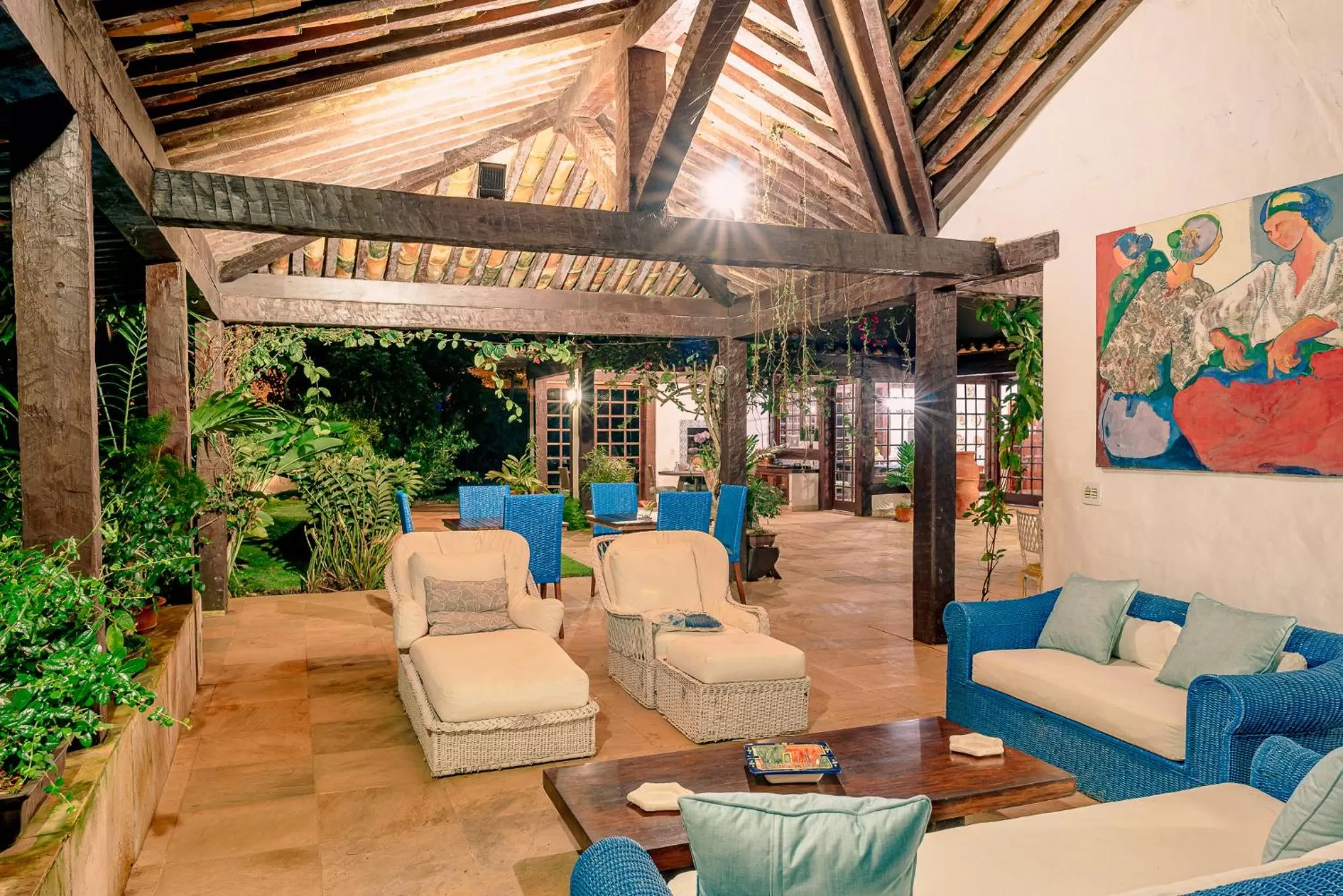 Patio in Pousada Blanca Mar