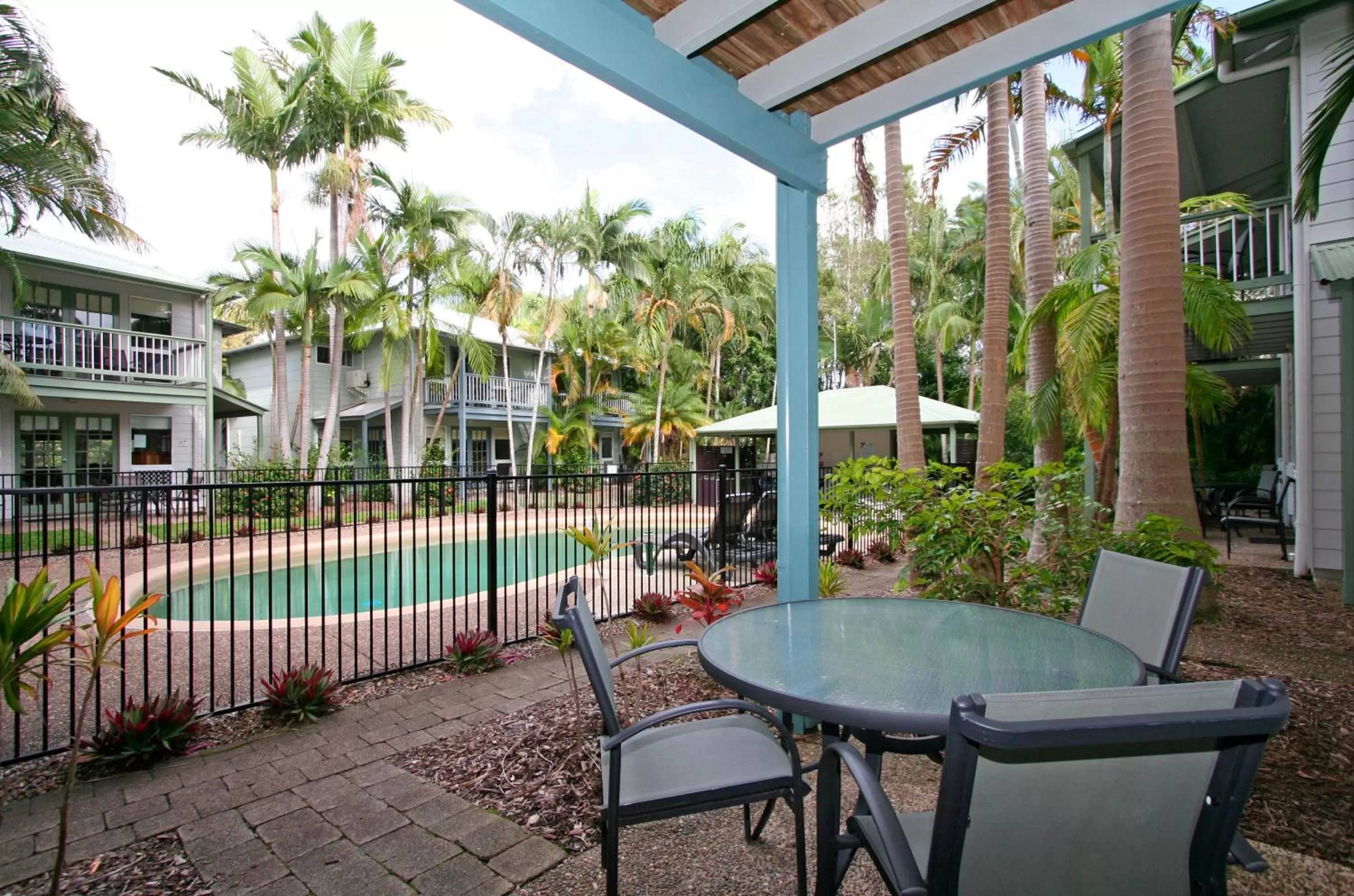 Patio in Coral Beach Noosa Resort