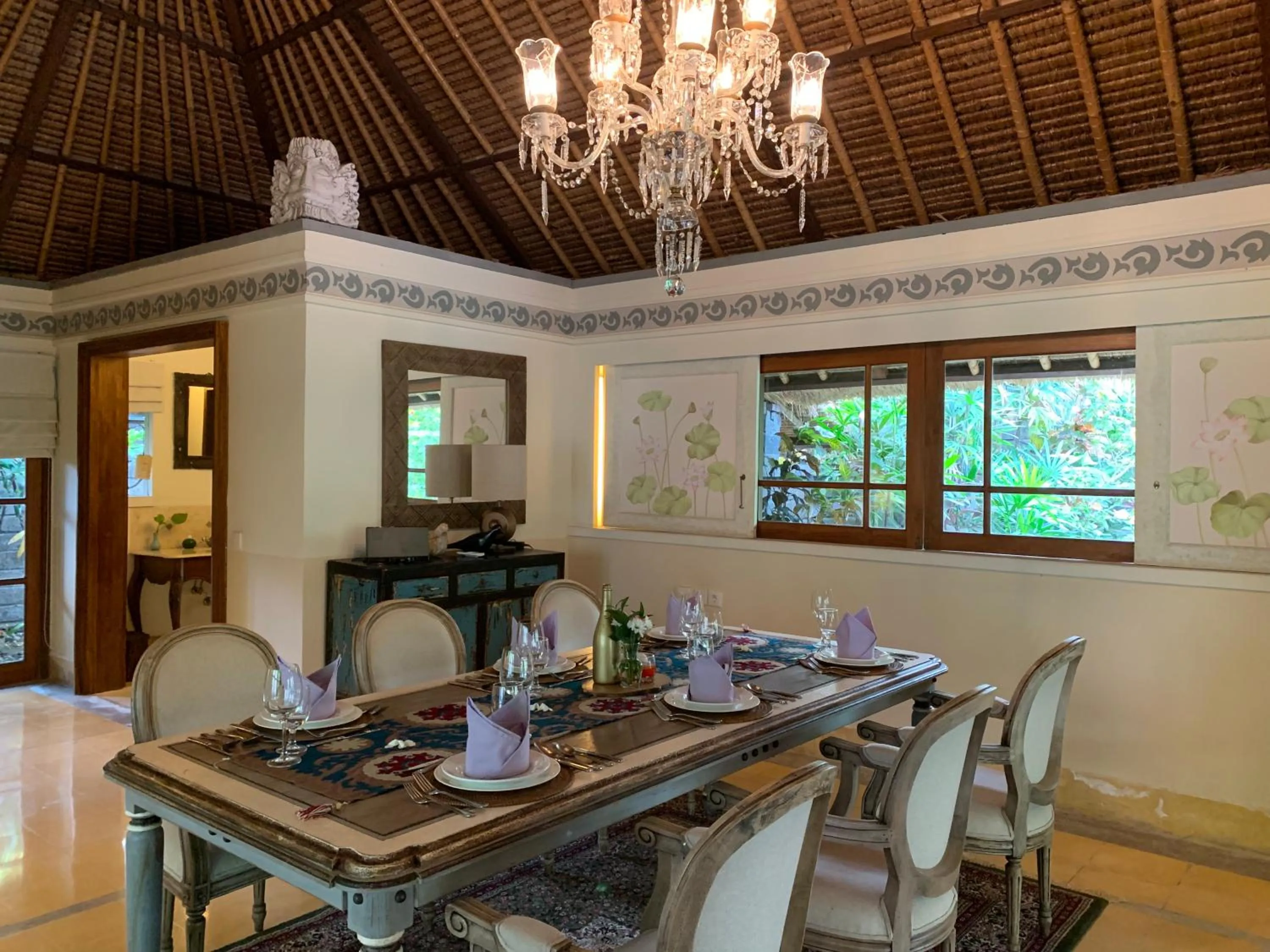 Dining area in Villa Canggu by Plataran
