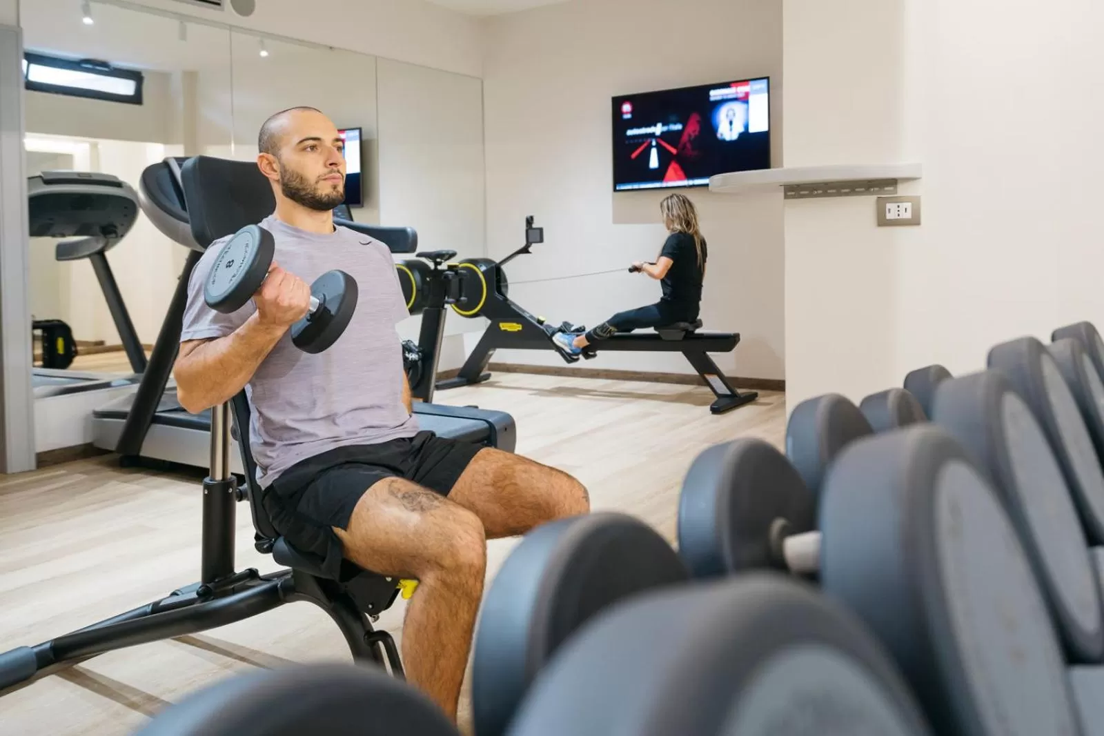 Fitness centre/facilities in FH55 Grand Hotel Palatino
