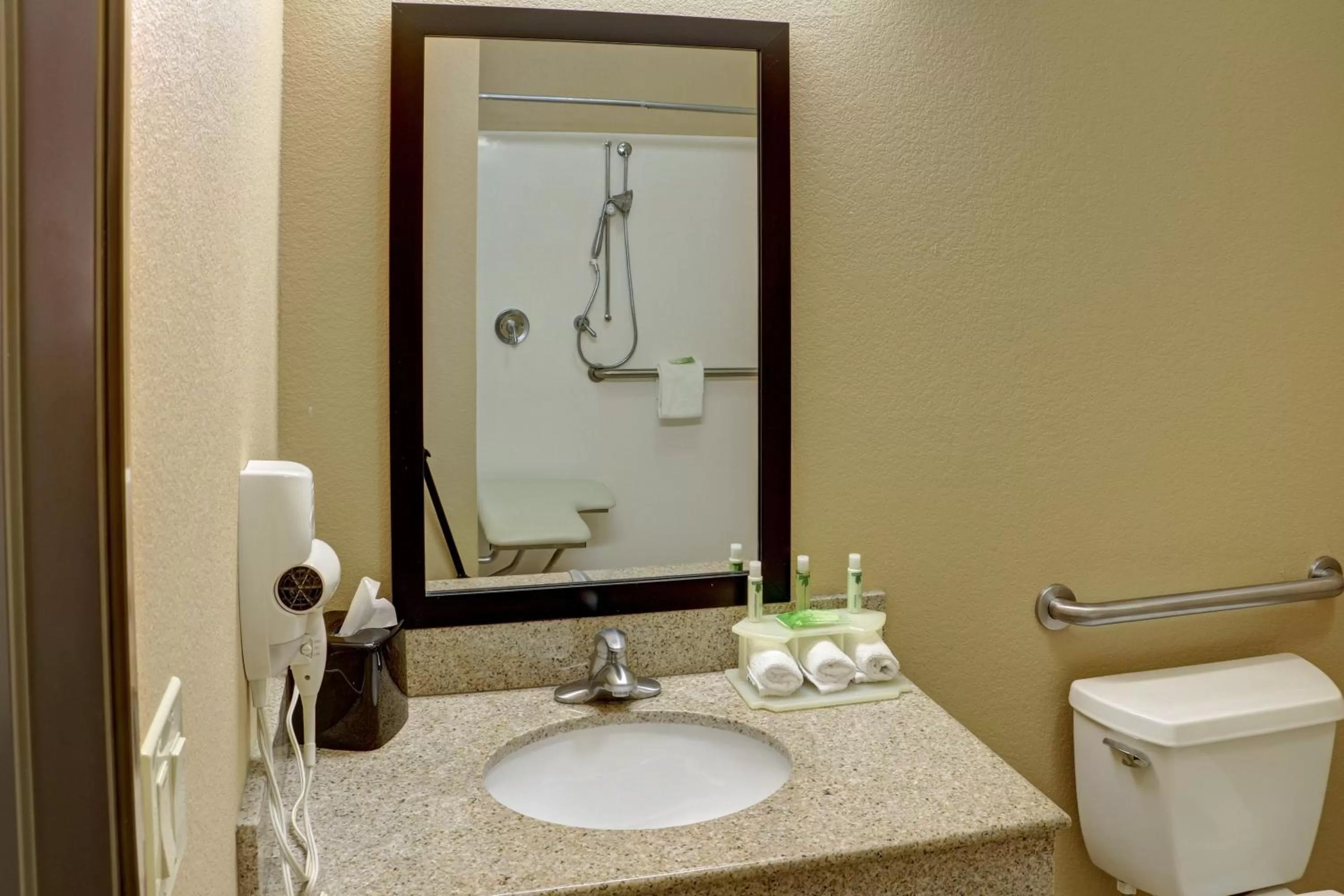 Shower in Holiday Inn Express Hotel & Suites Texarkana East by IHG