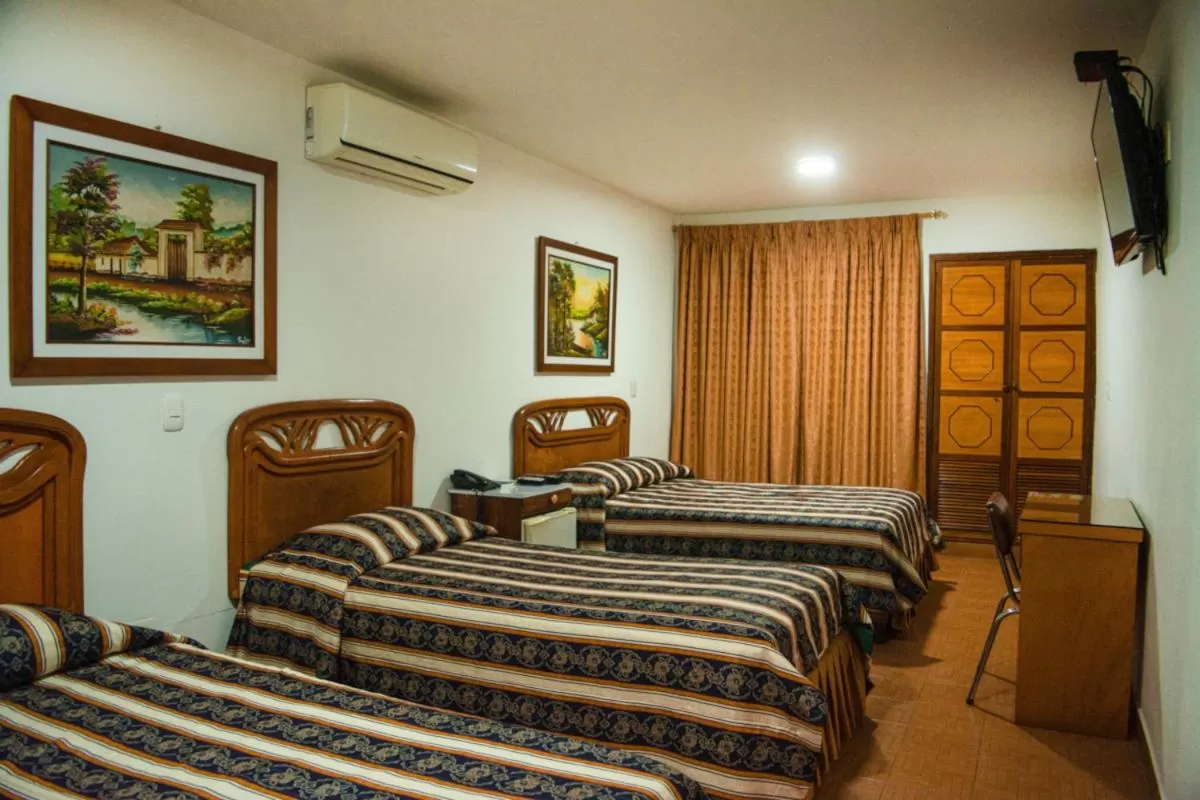 Bed in Hotel Chucarima