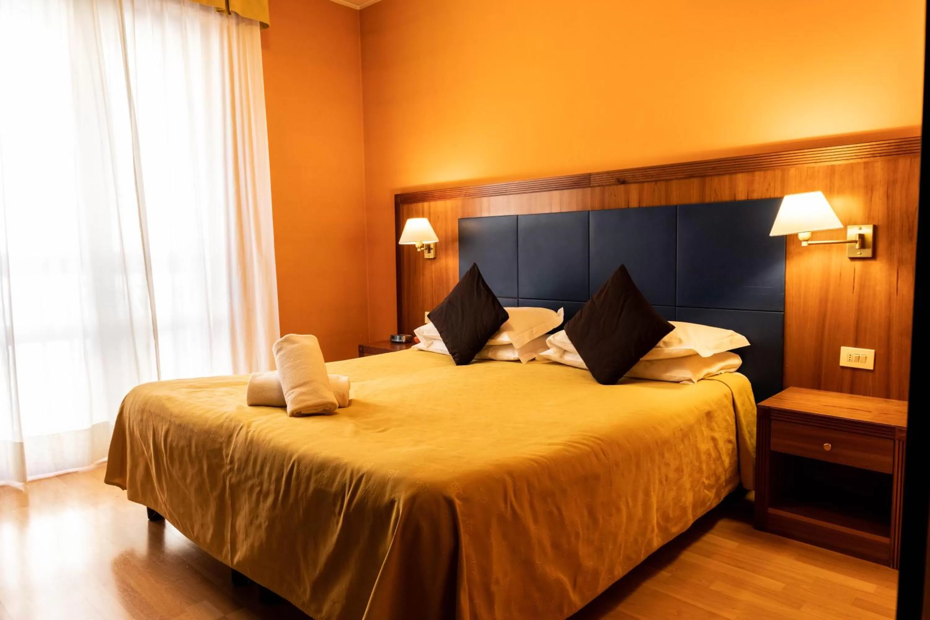 Bed in Hotel Berlino