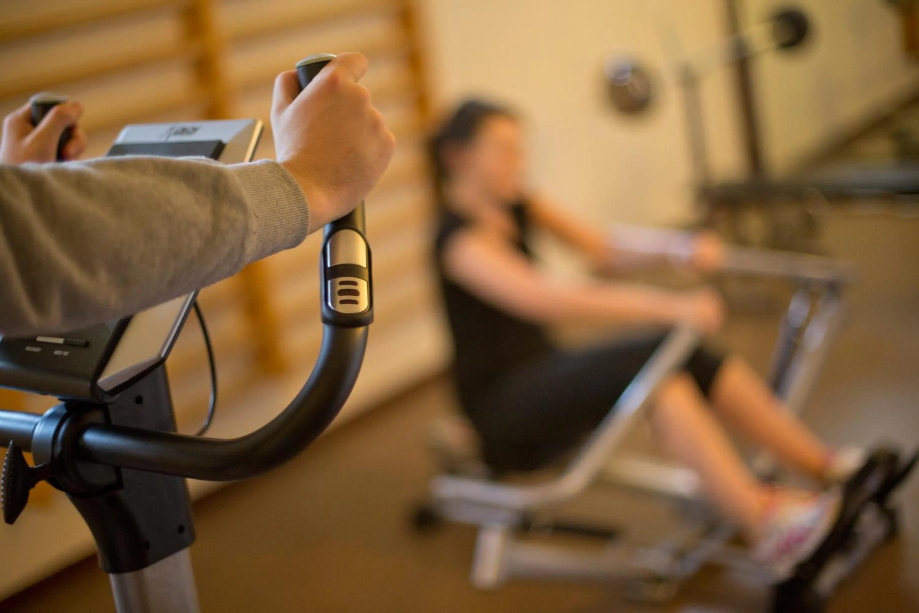 Fitness centre/facilities in Logis Les Loges du Parc