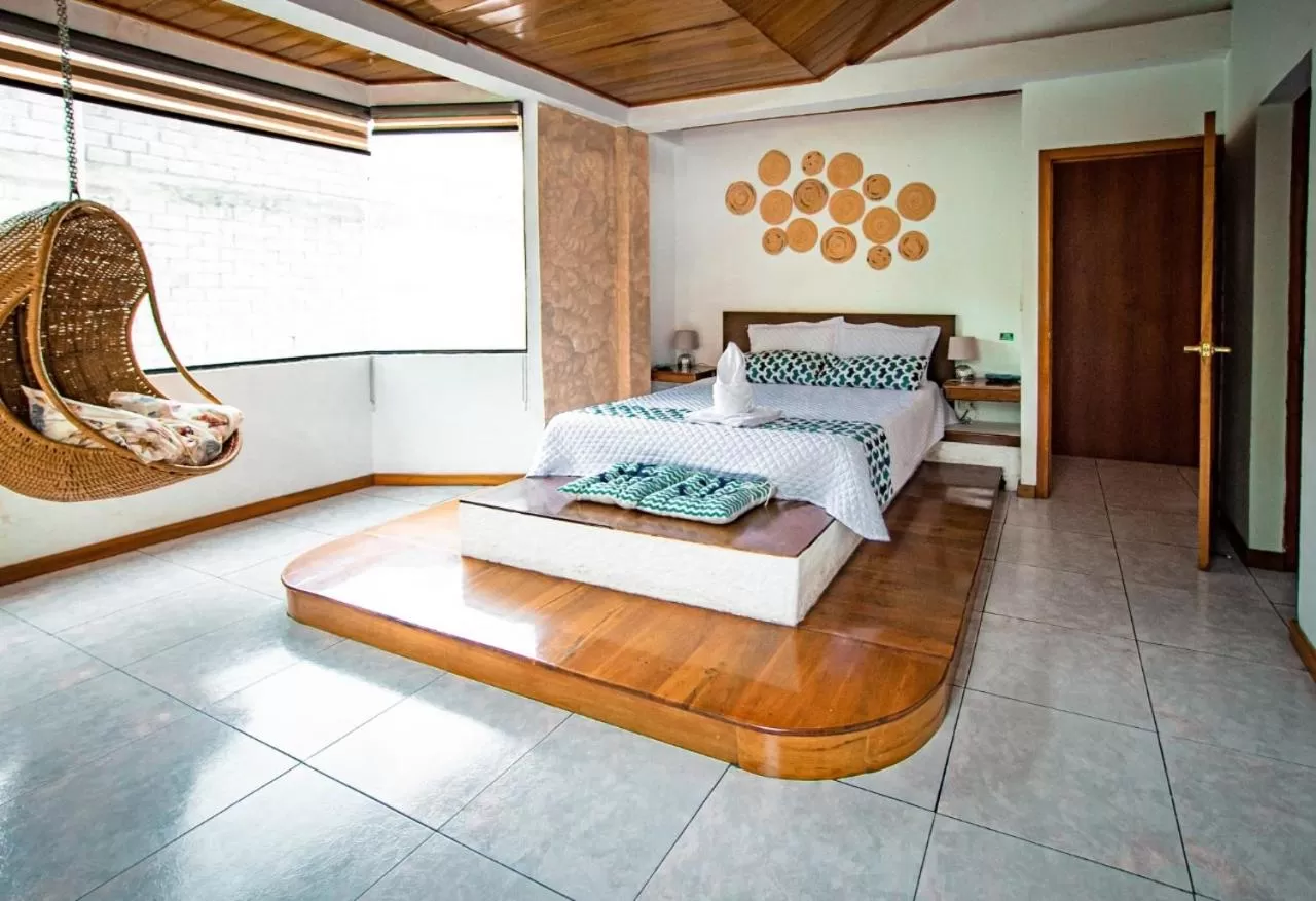 Bed in Hotel Las Ninfas