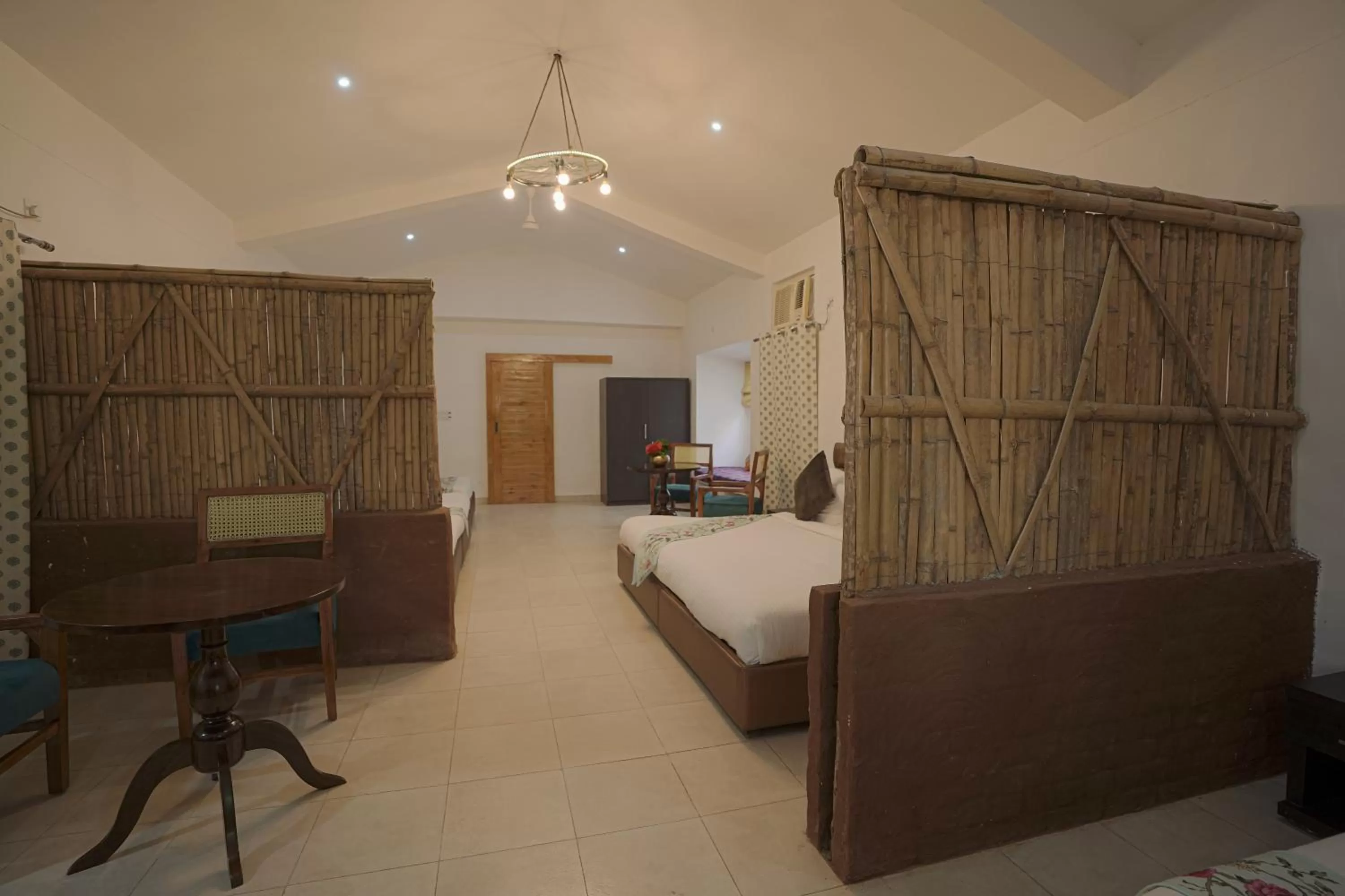 Living room, Bed in Astroport Sariska Treetop by Eight Continents