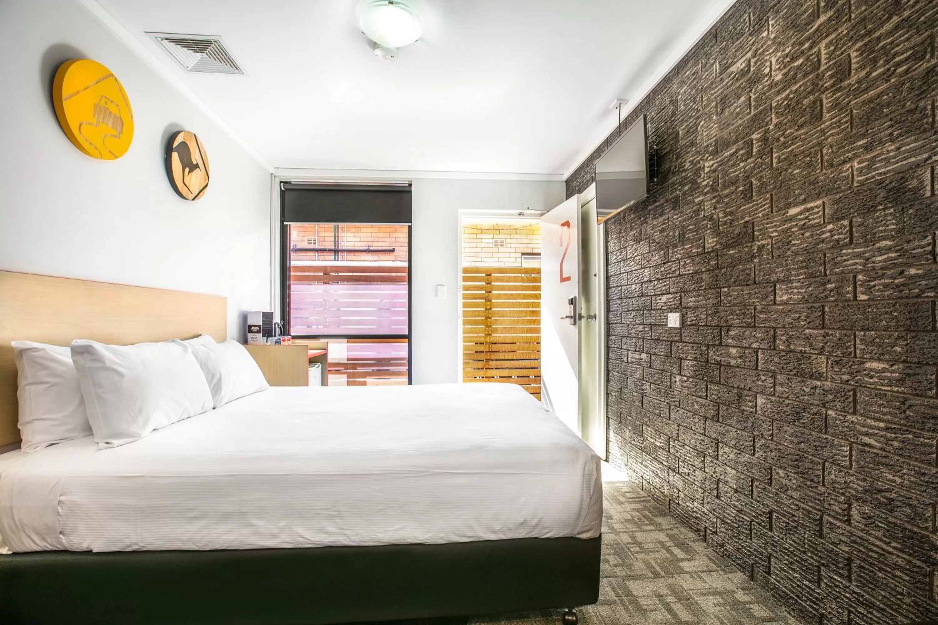 Bedroom, Bed in Nightcap at Jamison Hotel