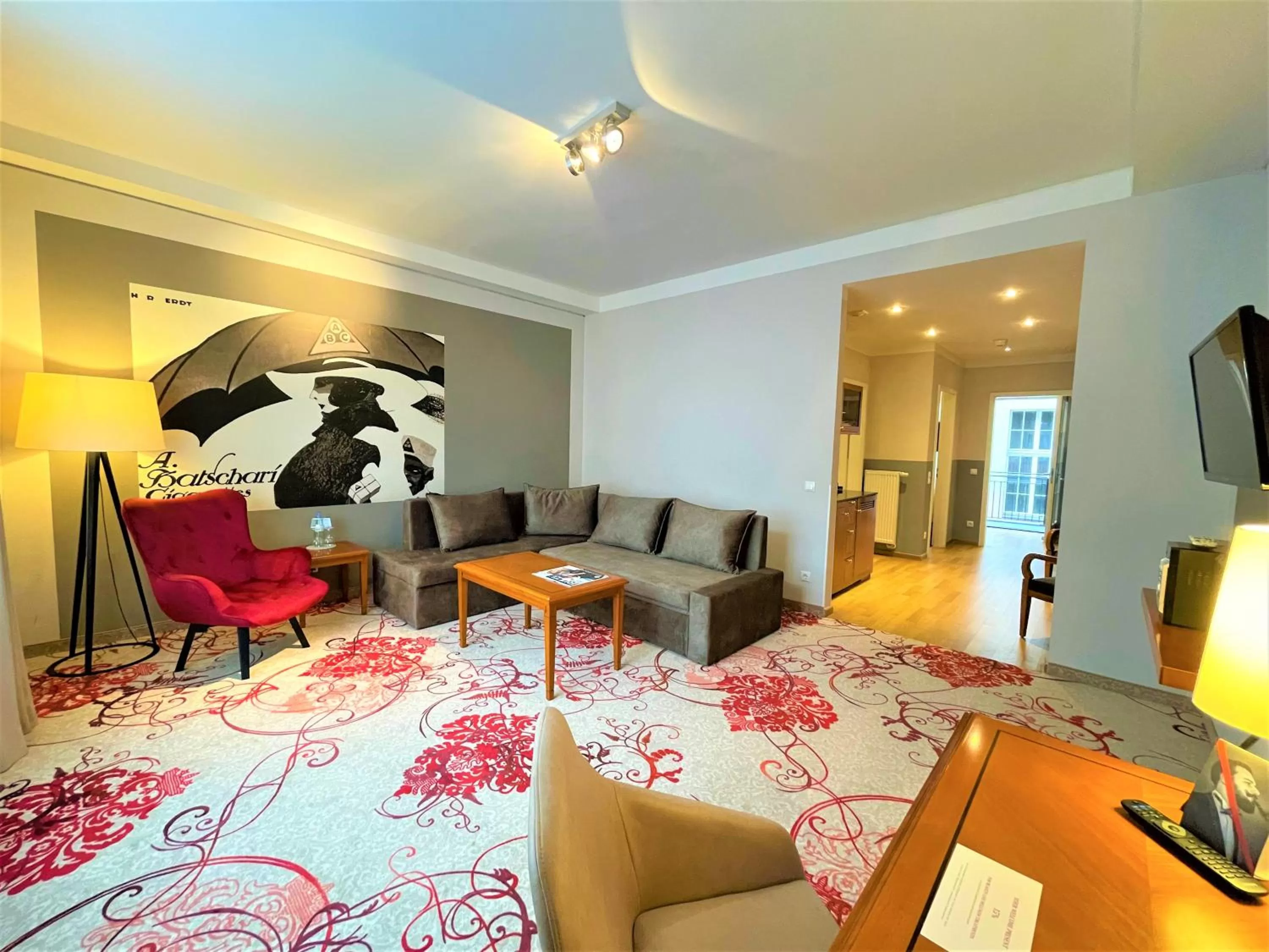 Living room in Batschari Palais Baden-Baden