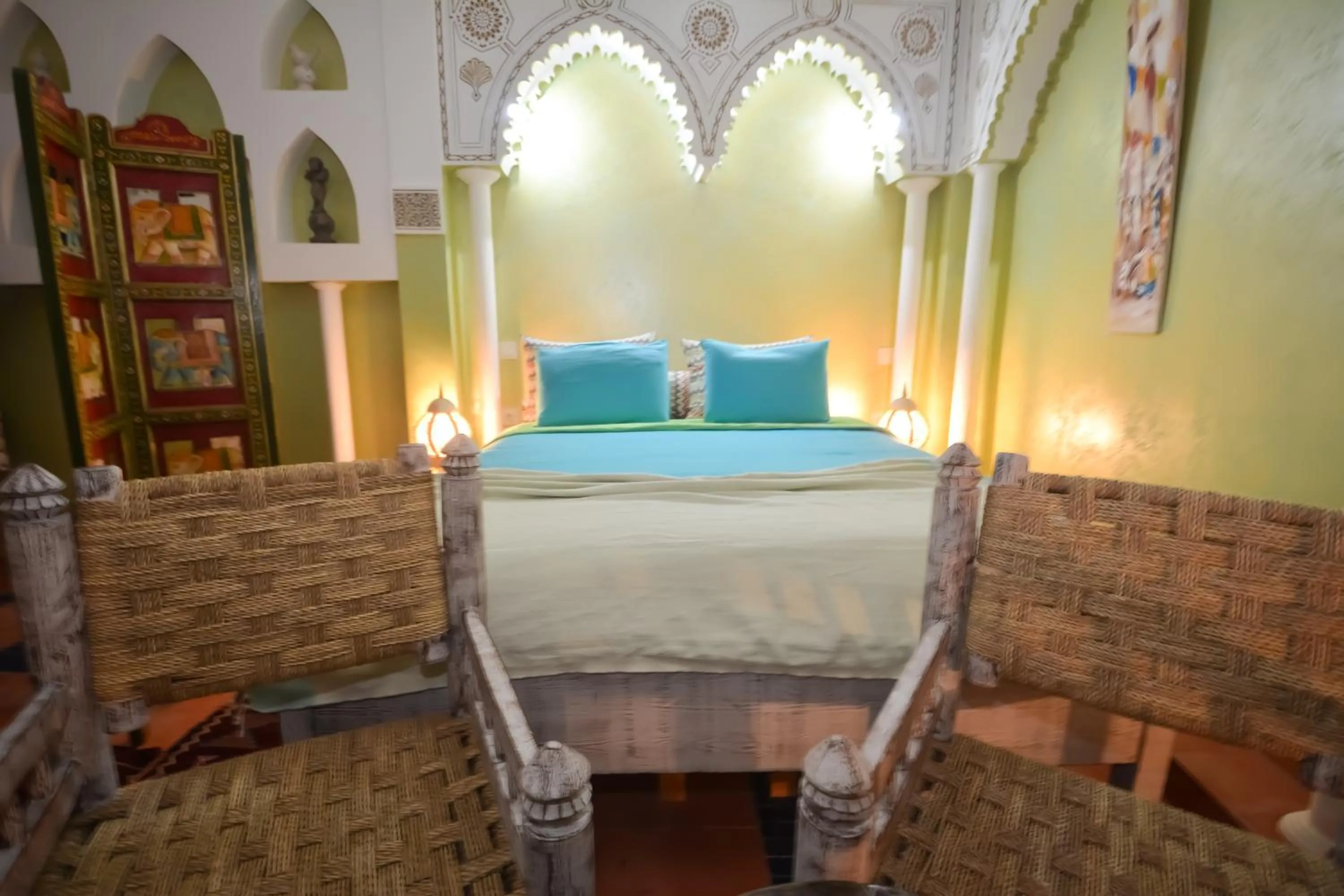 Bedroom, Bed in Riad Eloise