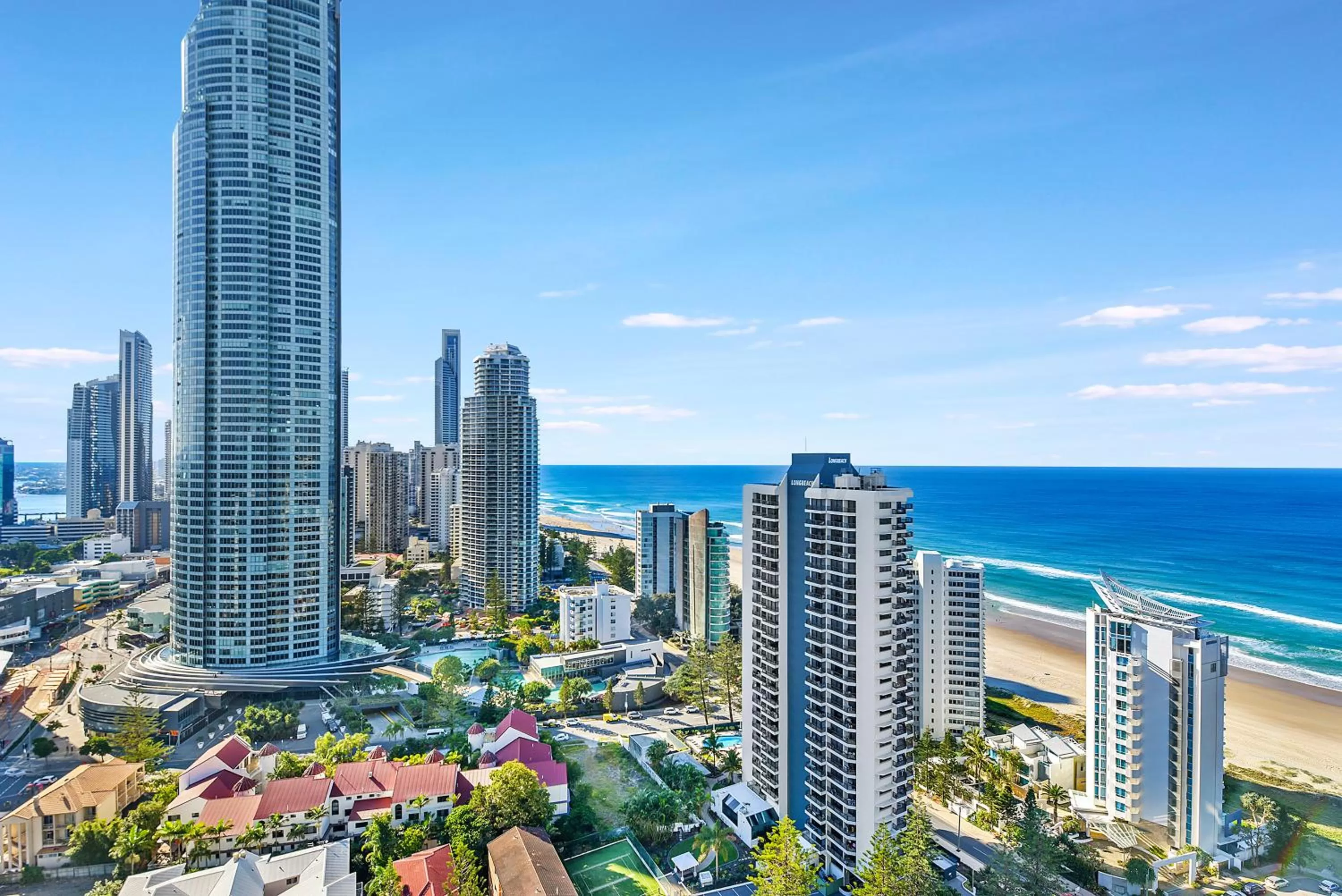 City view in Surfers Century Oceanside Apartments