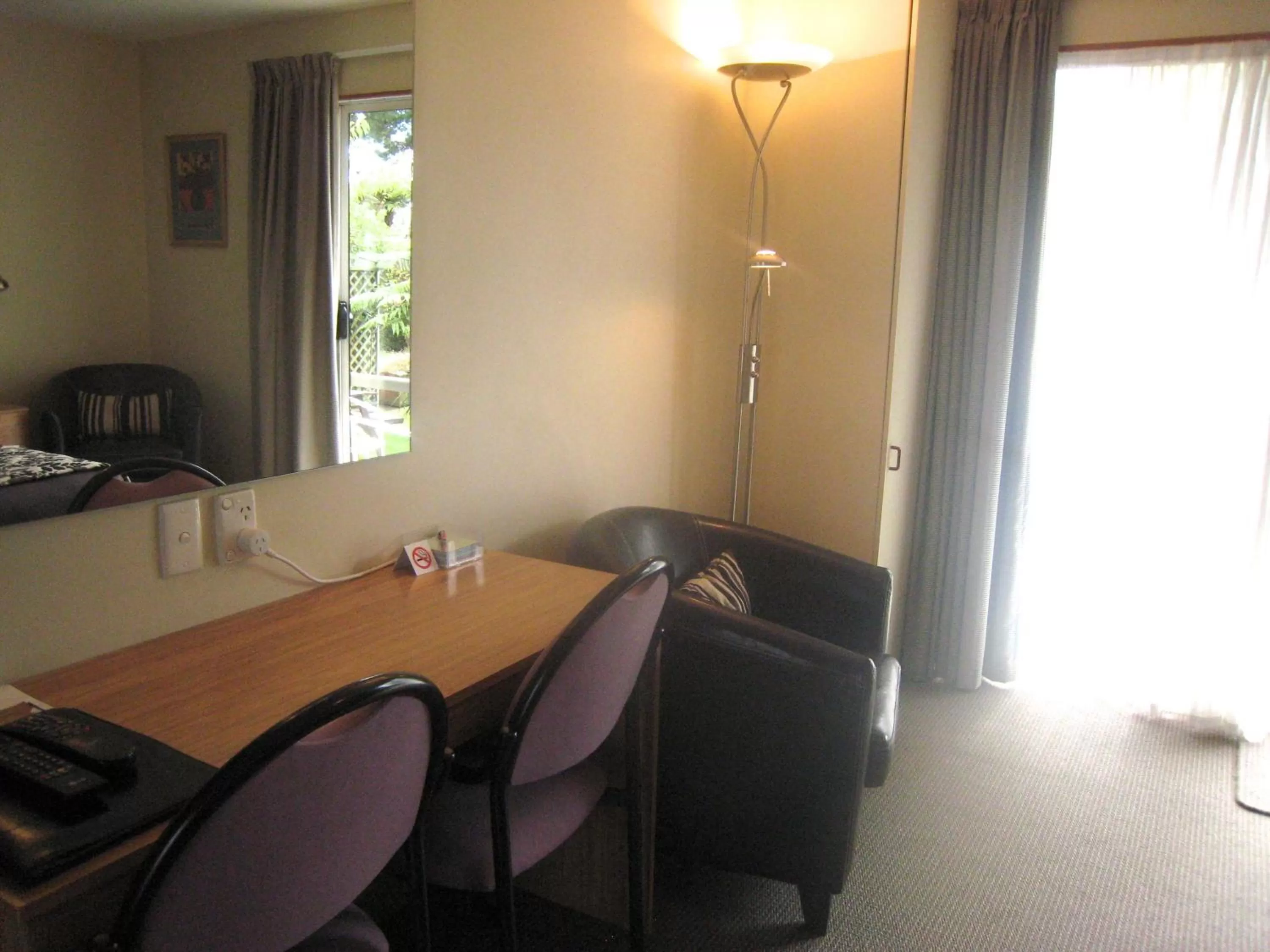 Seating area in Buller Court on Palmerston