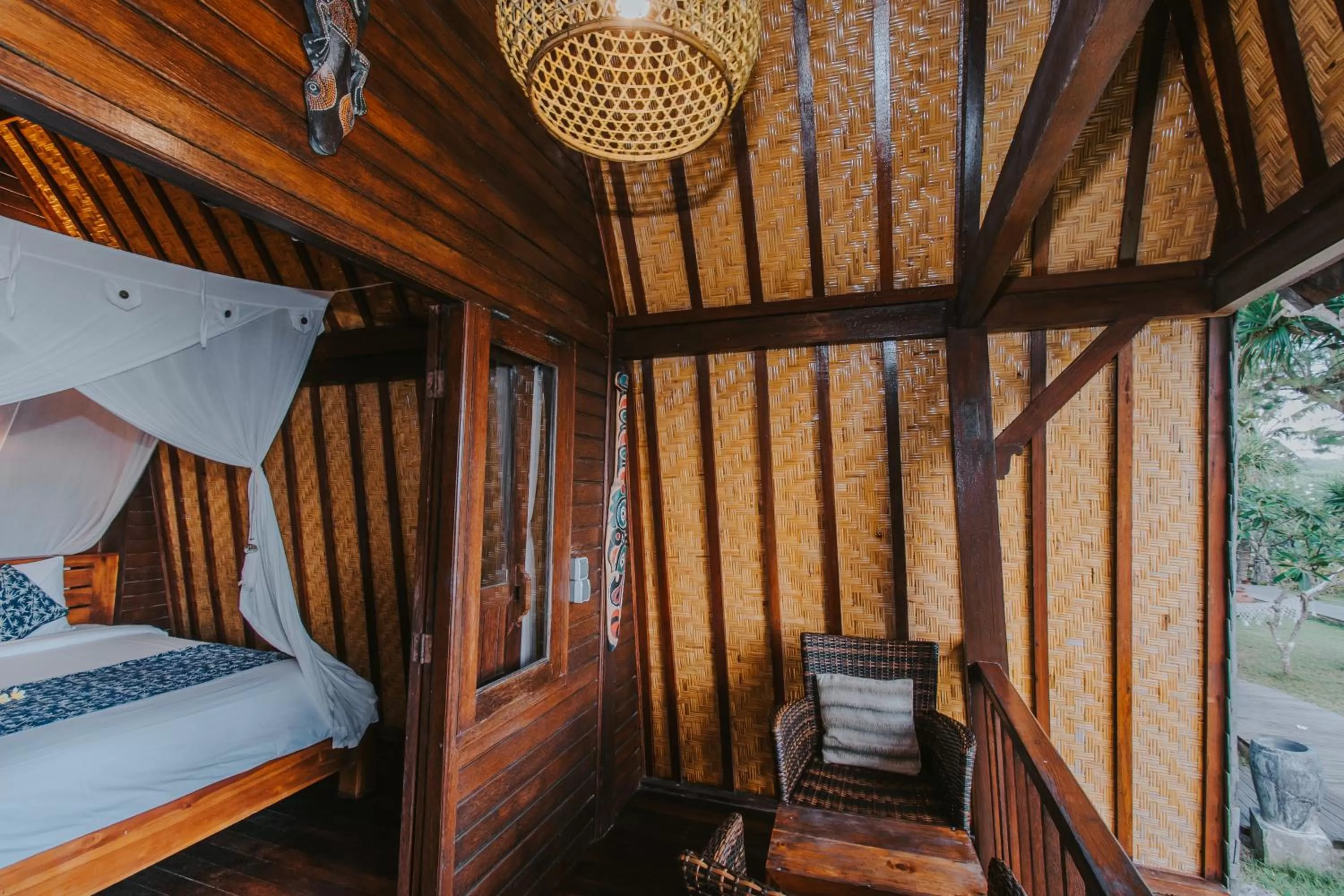 Balcony/Terrace, Bed in Dream Beach Huts