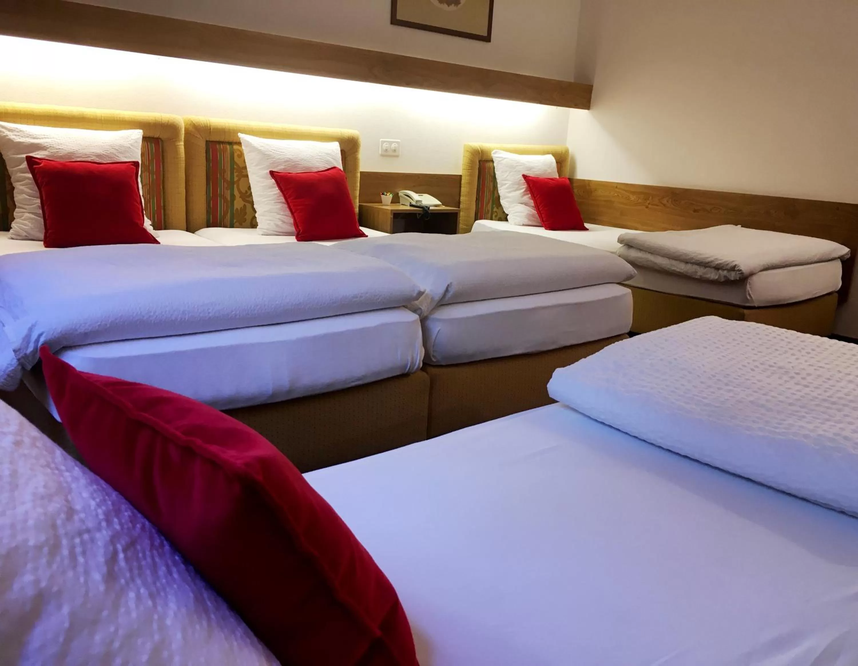 TV and multimedia, Bed in Hôtel de la Forêt