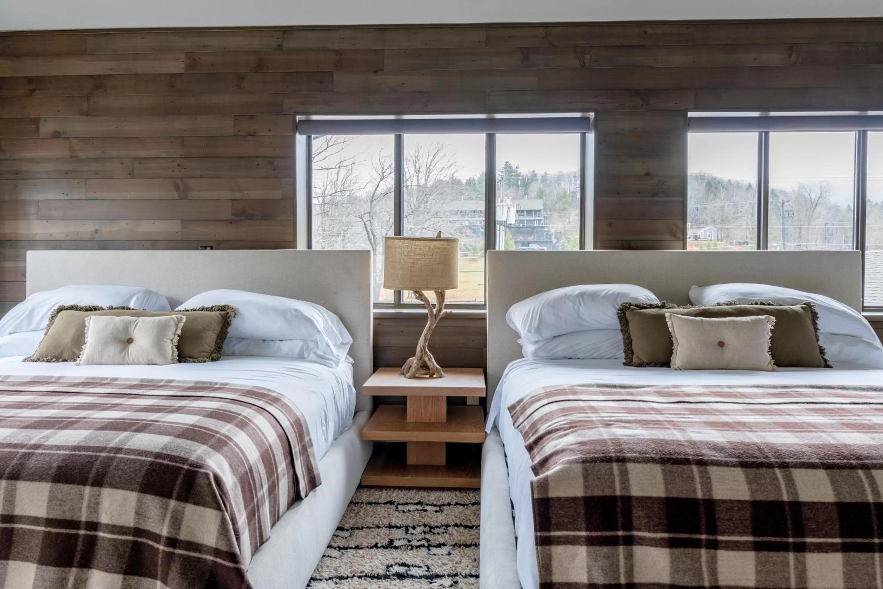 Bed in Hunter Lodge, a Bluebird by Lark