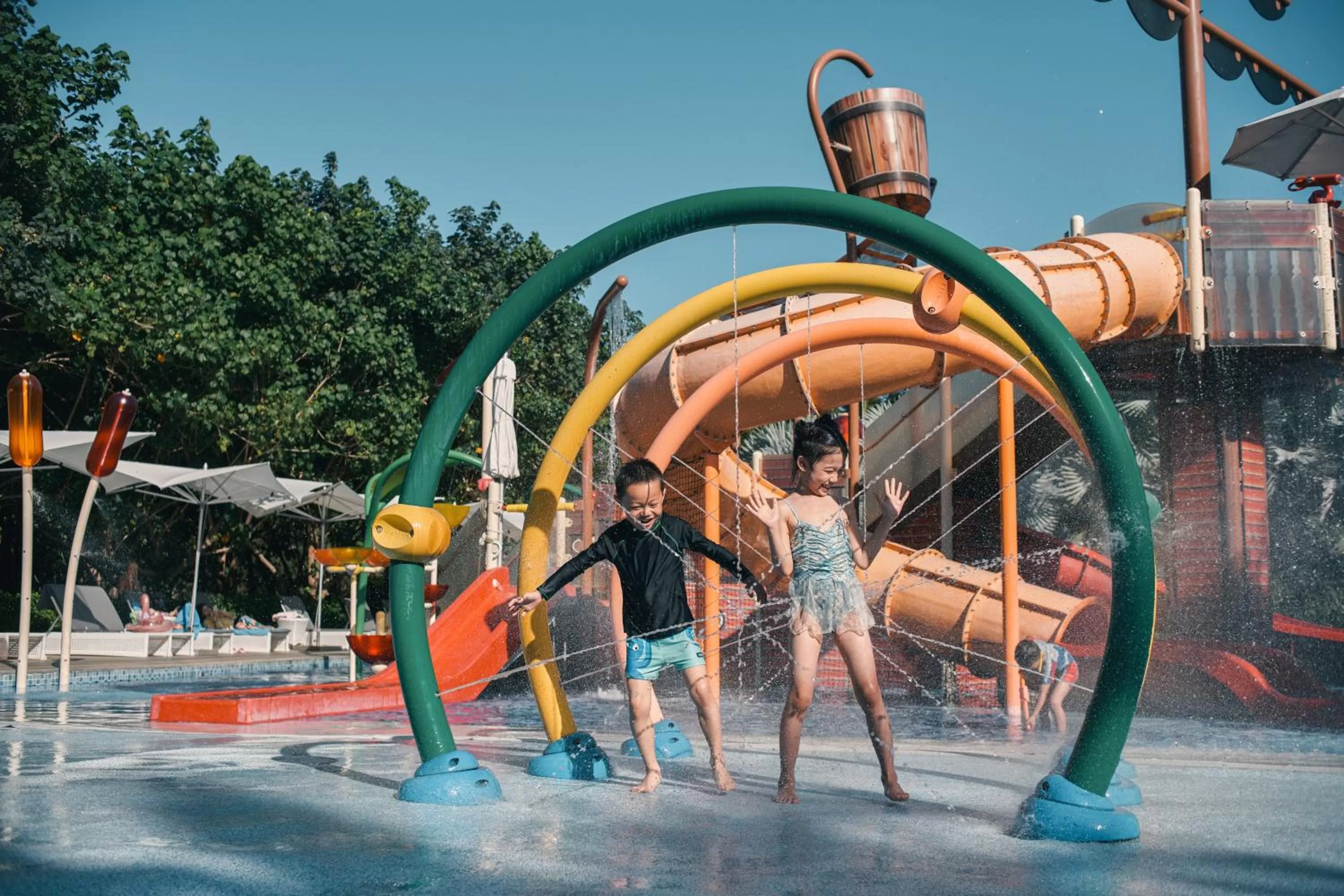 Aqua park in Crowne Plaza Sanya Haitang Bay Resort by IHG