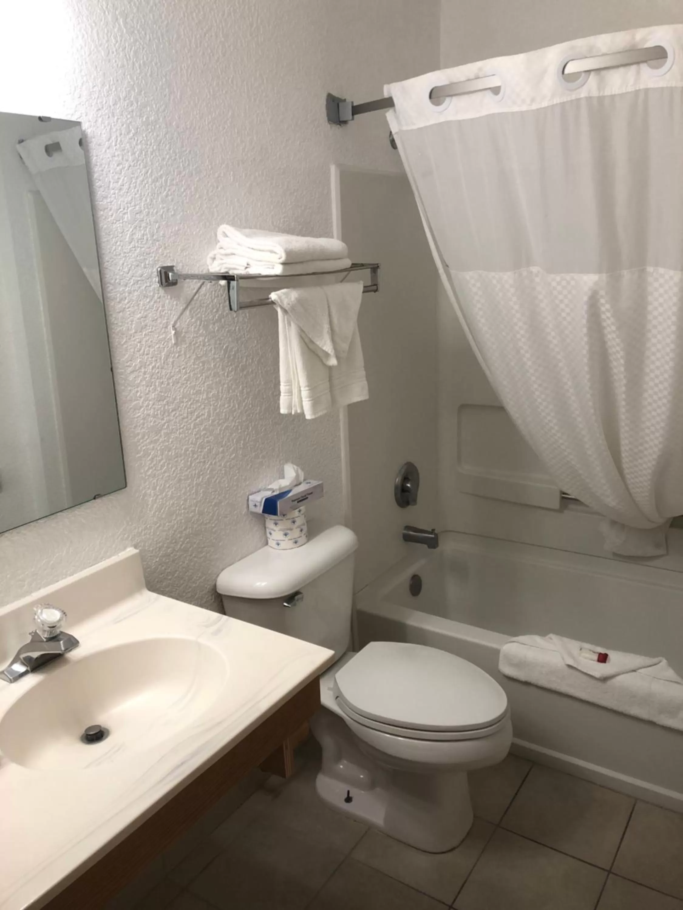 Bathroom in Super 8 by Wyndham The Dalles OR